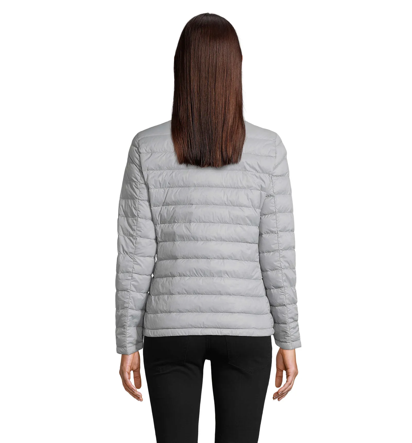 Giubbotto SOL'S Wilson Women, Metal grey, su modello, retro