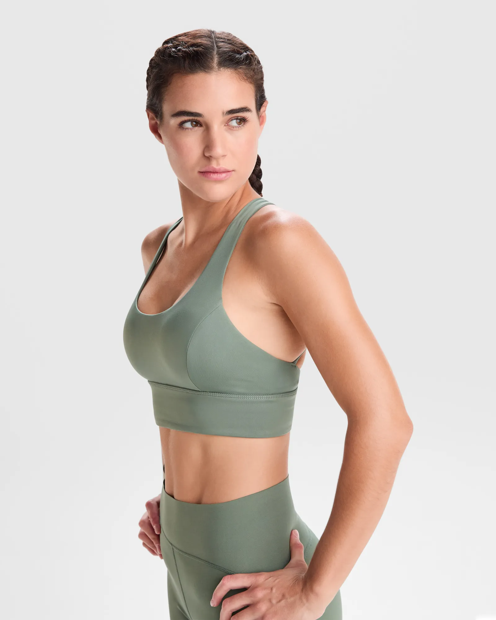 T-shirt tecnica Roly Sebring, Verde Laurel, dettaglio