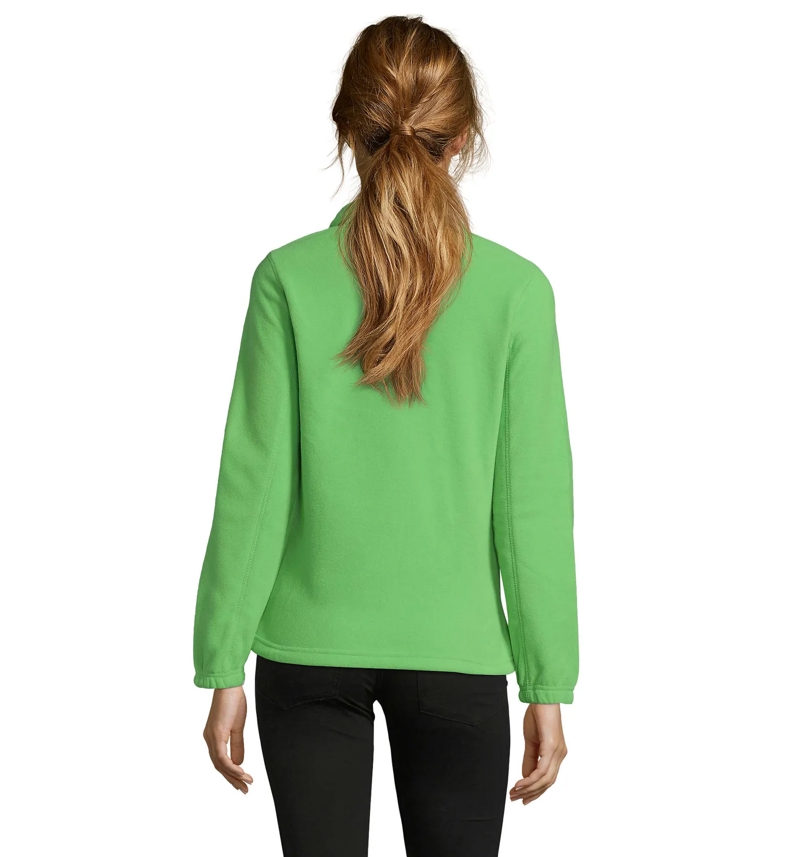 Pile SOL'S North Women, Lime, su modello, retro