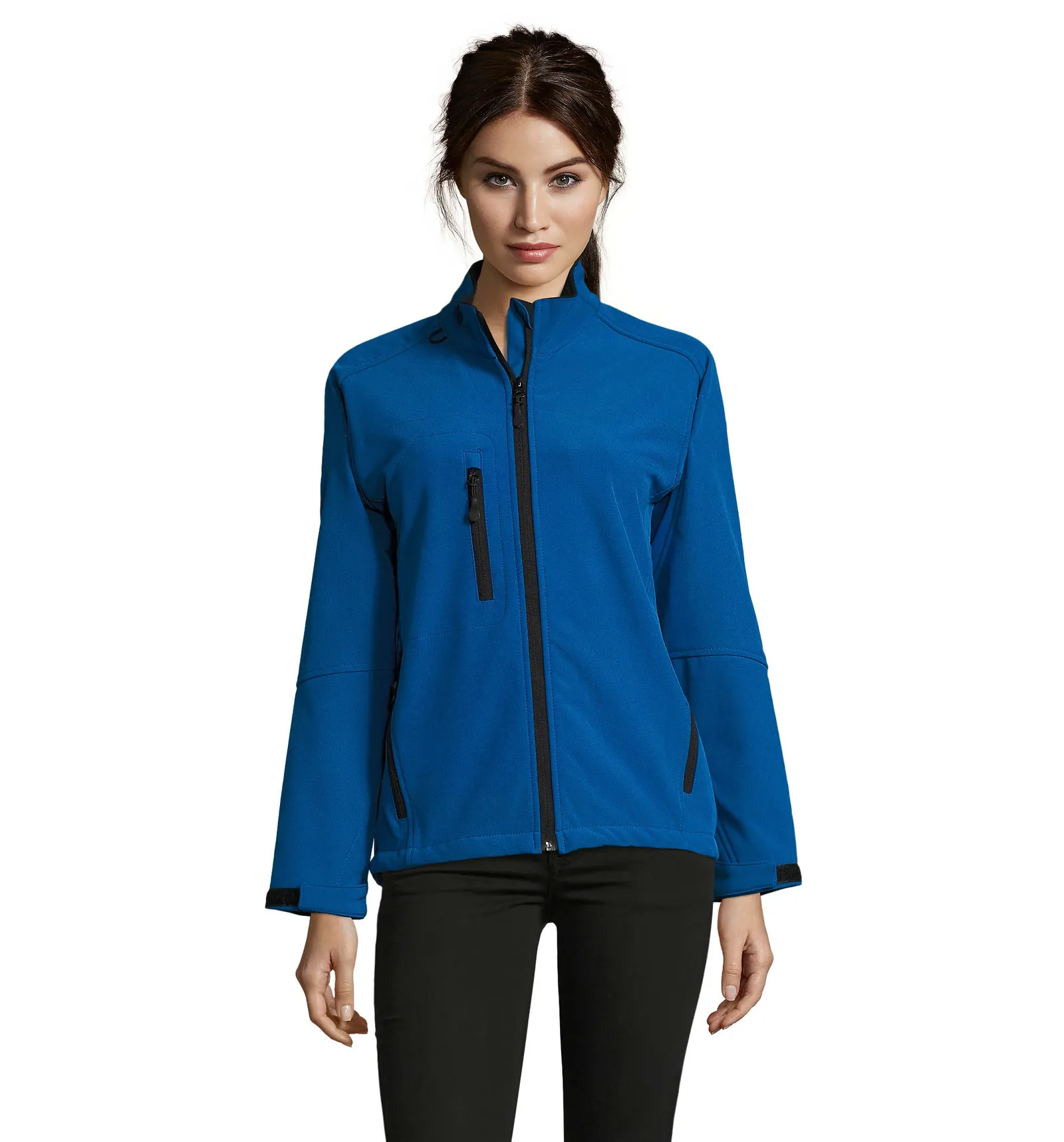 Softshell SOL'S Roxy, Royal blue, su modello, fronte