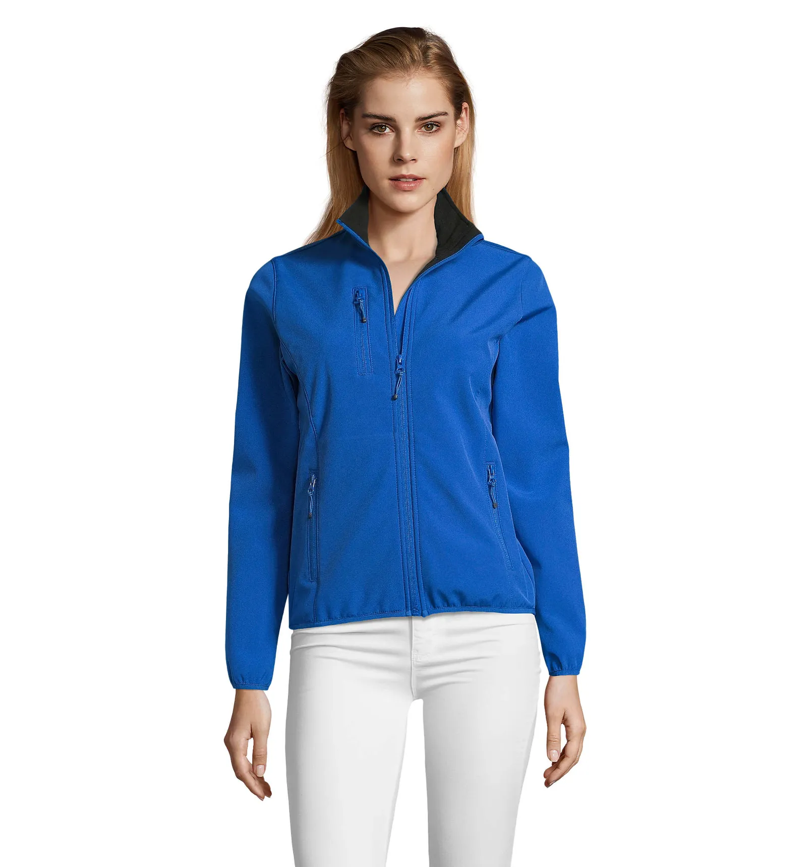 Softshell SOL'S Radian Women, Royal blue, su modello, fronte