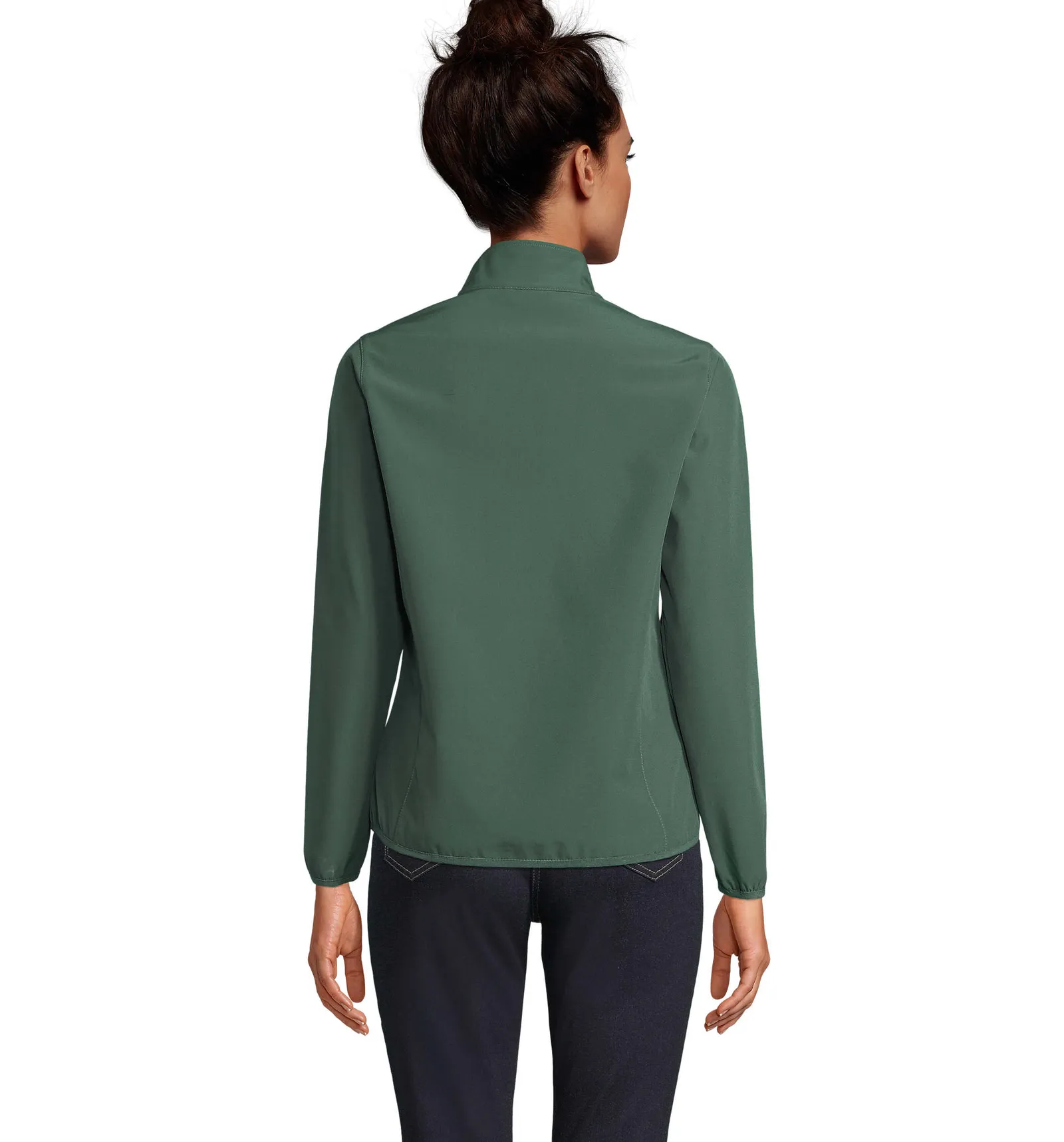Softshell SOL'S Falcon Women, Forest green, su modello, retro