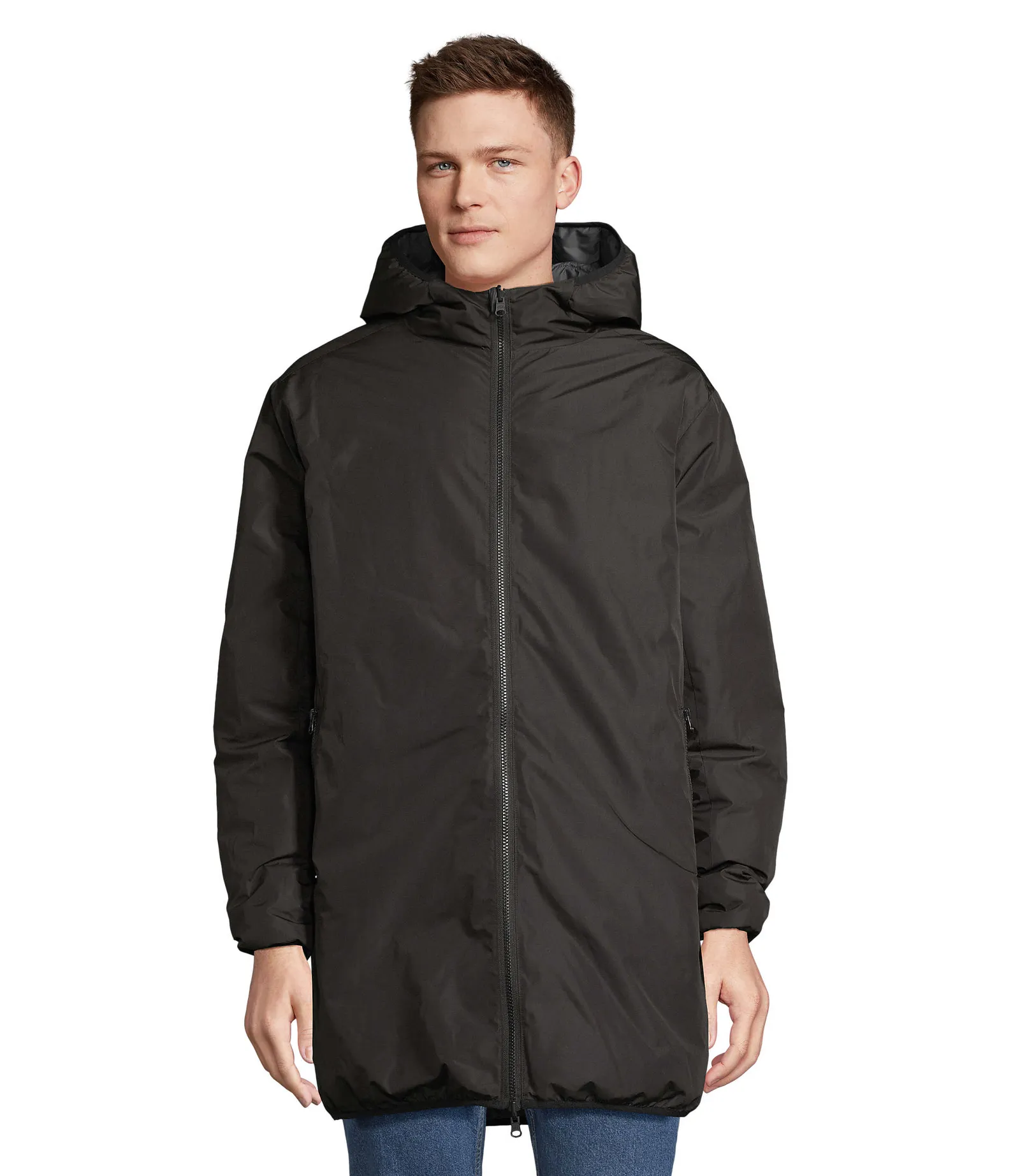 Parka SOL'S Reverse, Black, su modello, fronte