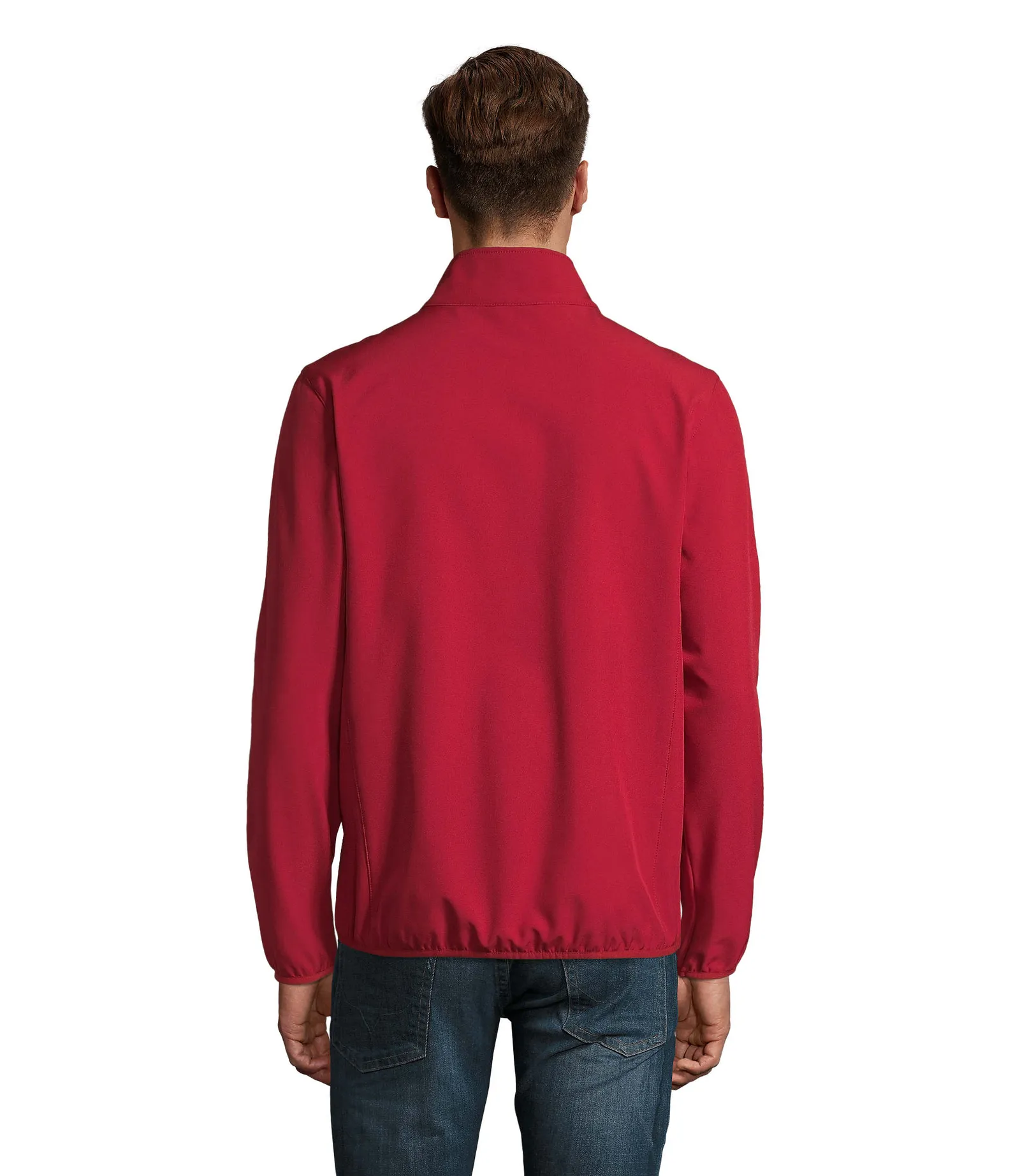 Softshell SOL'S Radian Men, Pepper red, su modello, retro