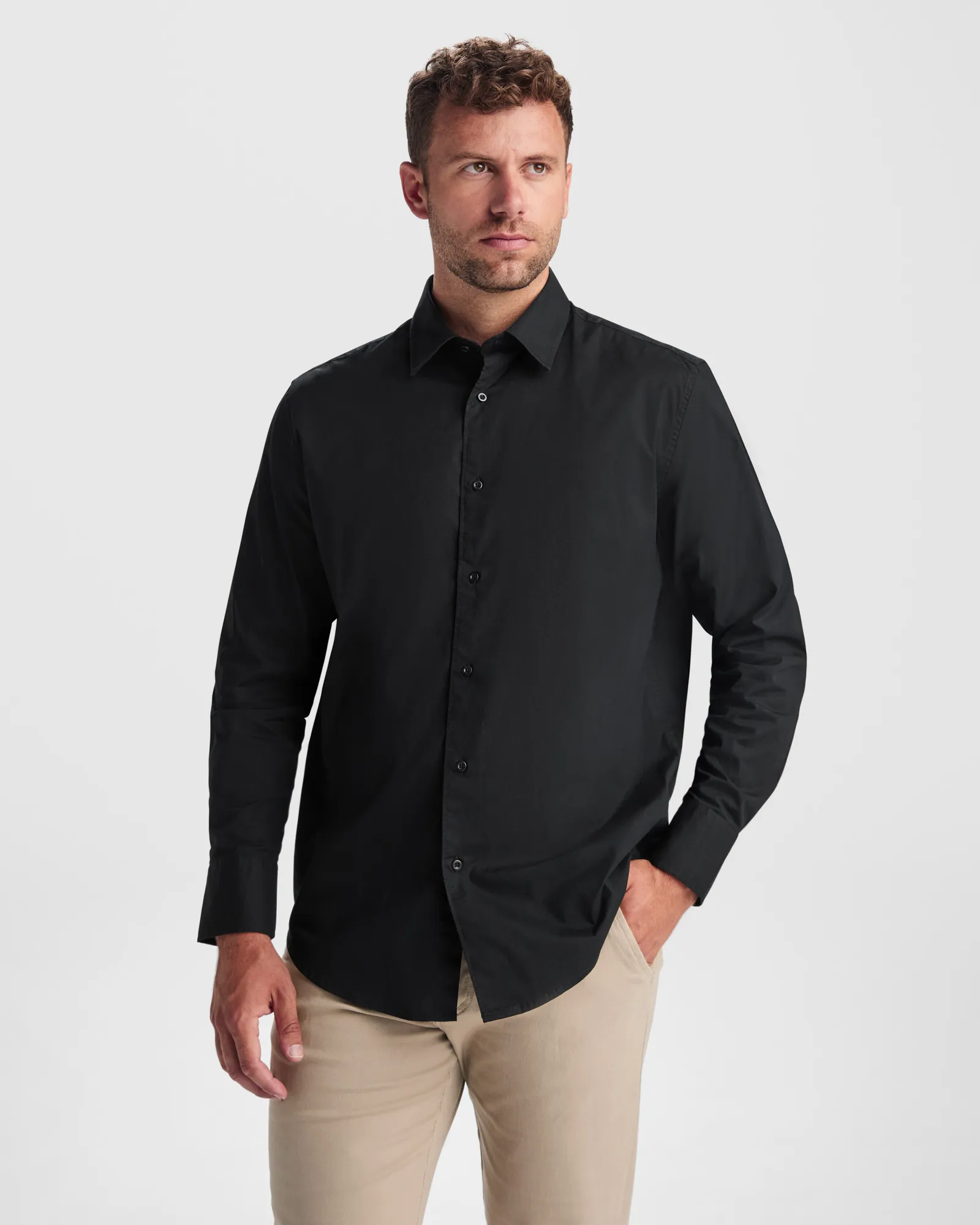 Camicia manica lunga Roly Moscu, Nero
