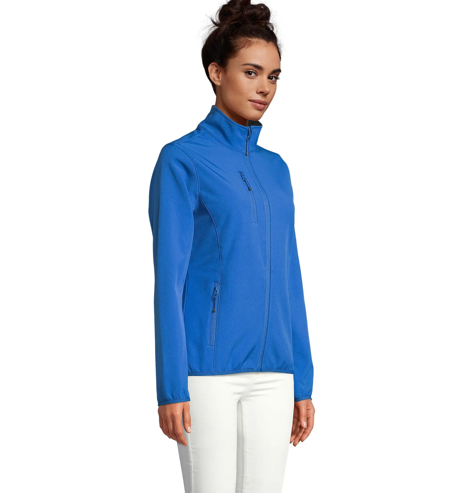 Softshell SOL'S Falcon Women, Royal blue, su modello, lato