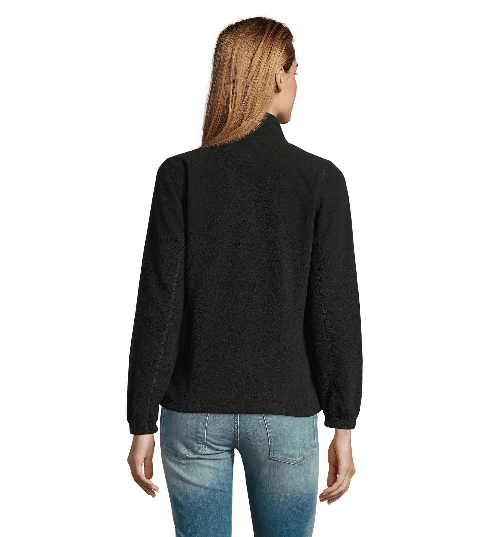 Pile SOL'S North Women, Black, su modello, retro