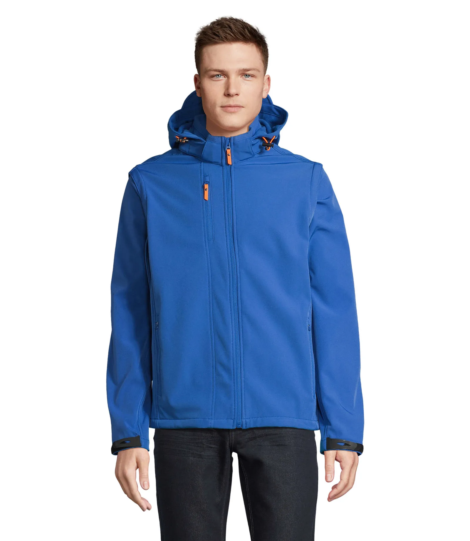 Softshell SOL'S Transformer, Royal blue, su modello, fronte