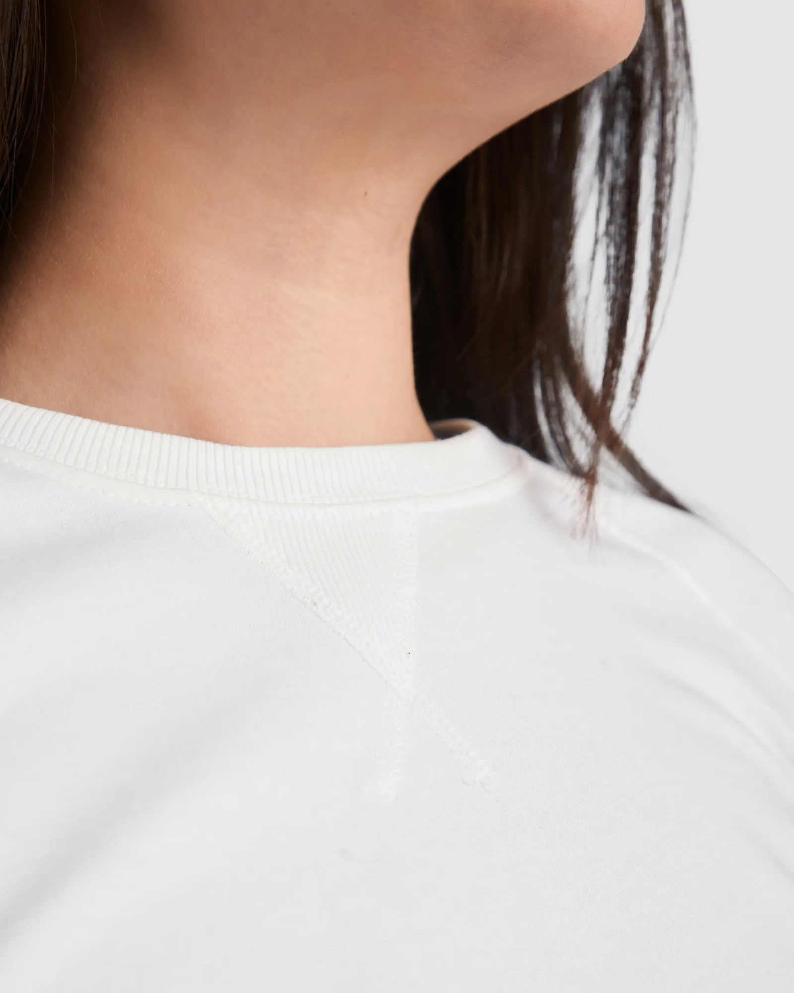 Felpa girocollo Roly Annapurna Woman, Bianco, dettaglio 5