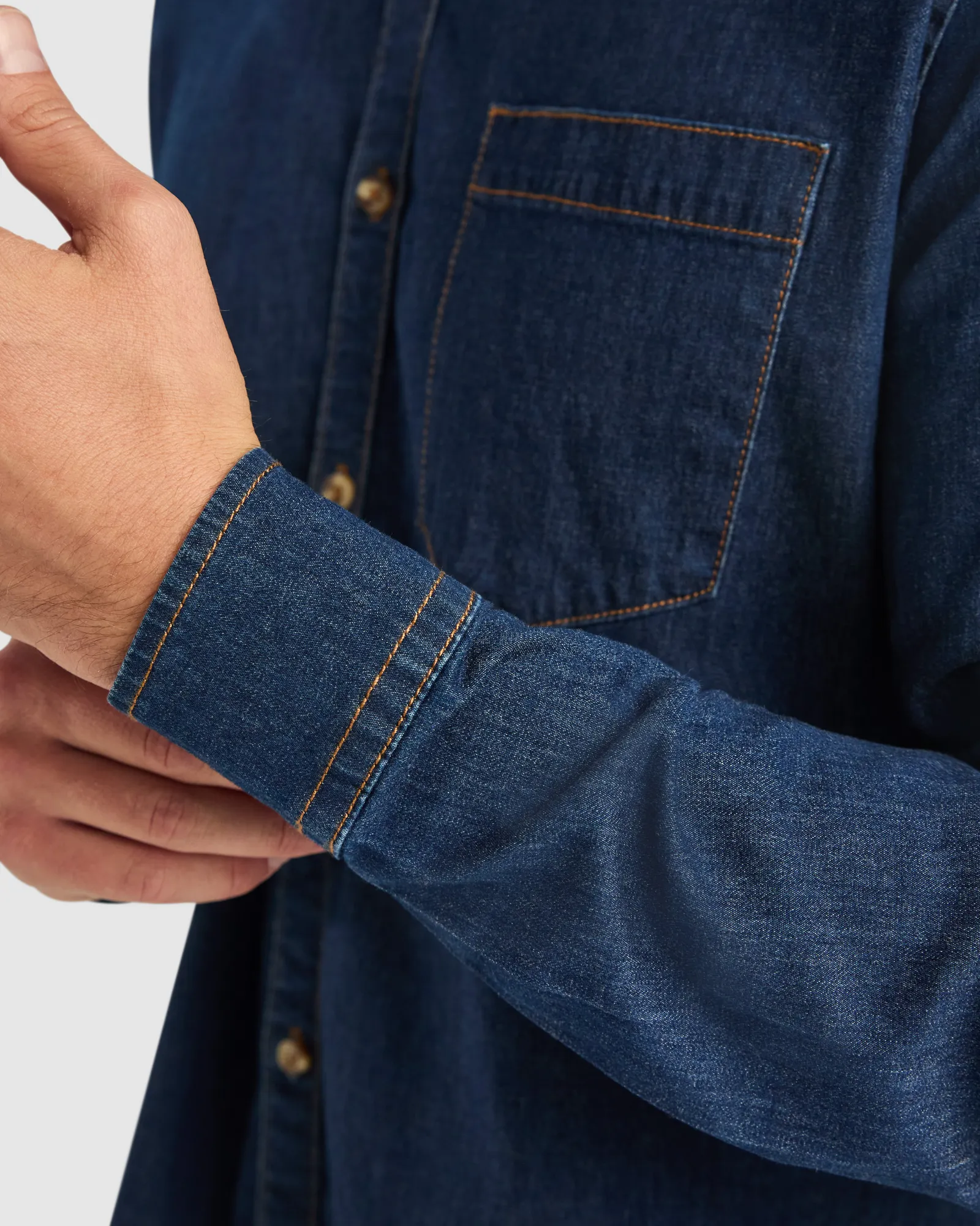 Camicia manica lunga Roly Lujan, Jeans, dettaglio 2
