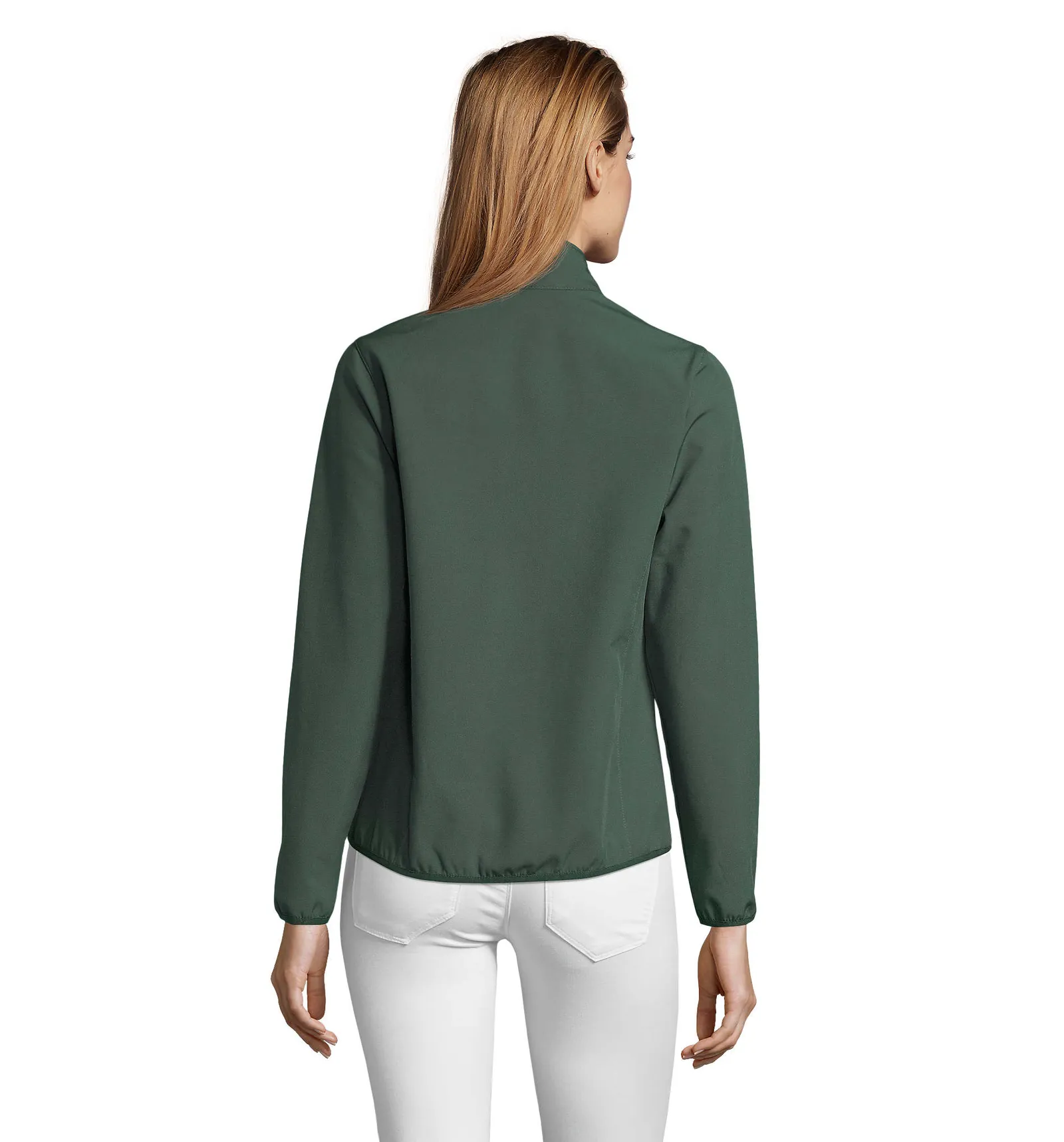 Softshell SOL'S Radian Women, Forest green, su modello, retro