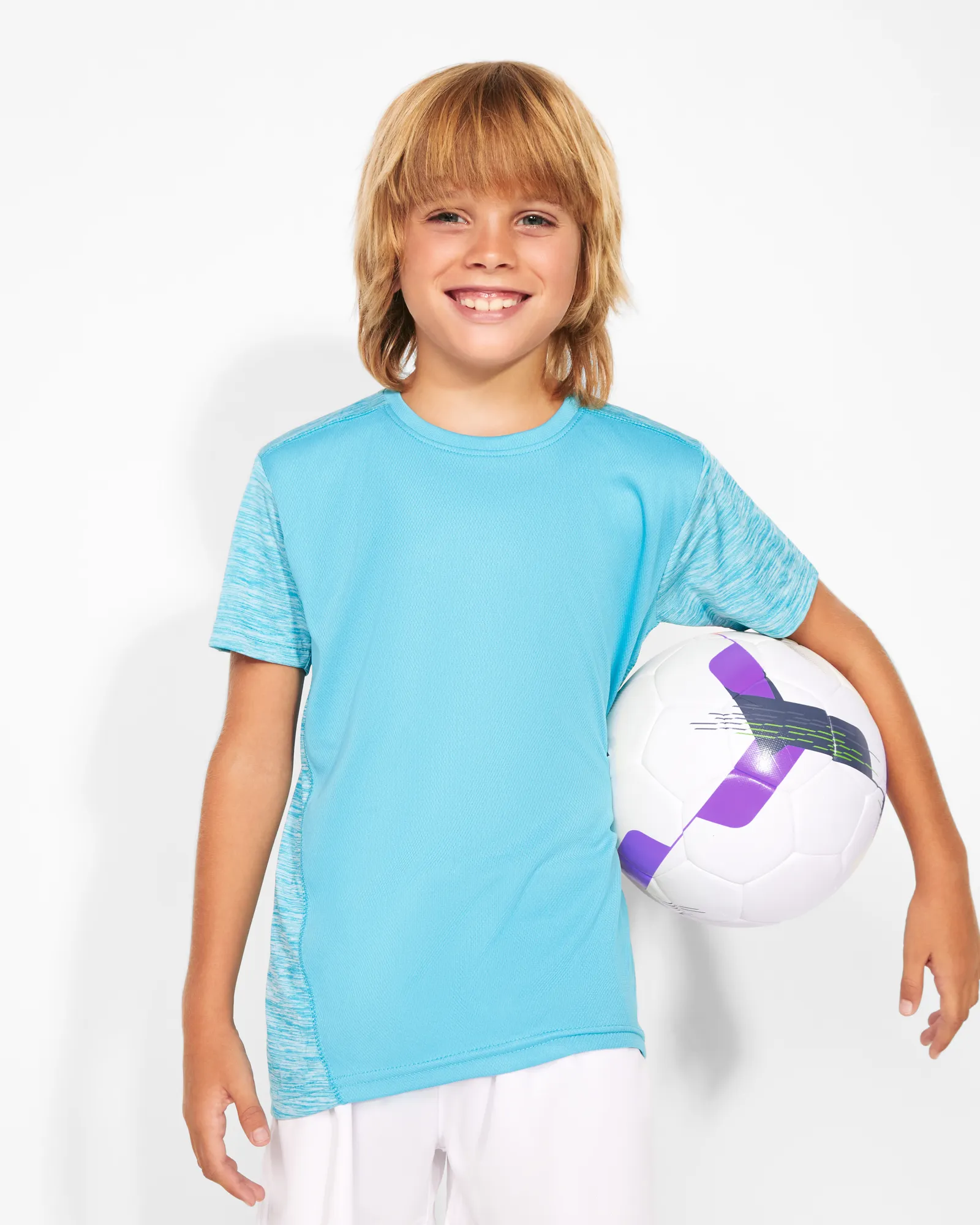 T-shirt tecnica Roly Zolder, Turchese/Turchese Vigorè