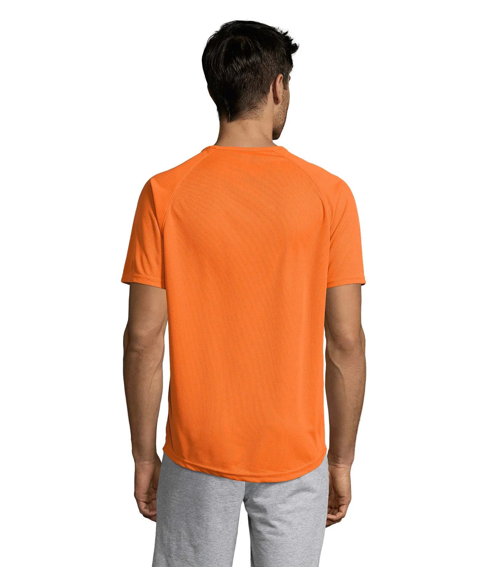 Sporty Arancio indossata retro
