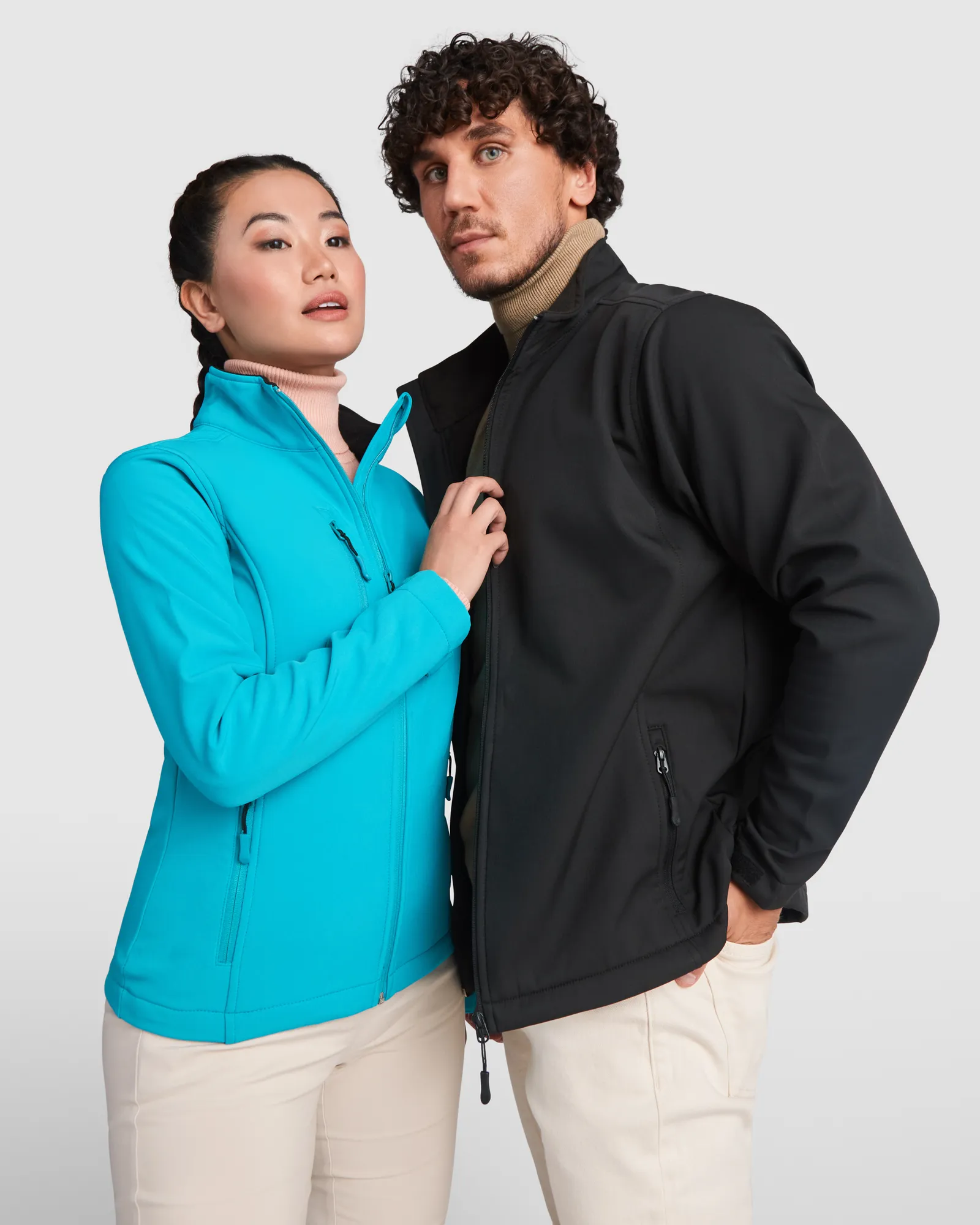 Softshell Roly Nebraska, Nero, dettaglio
