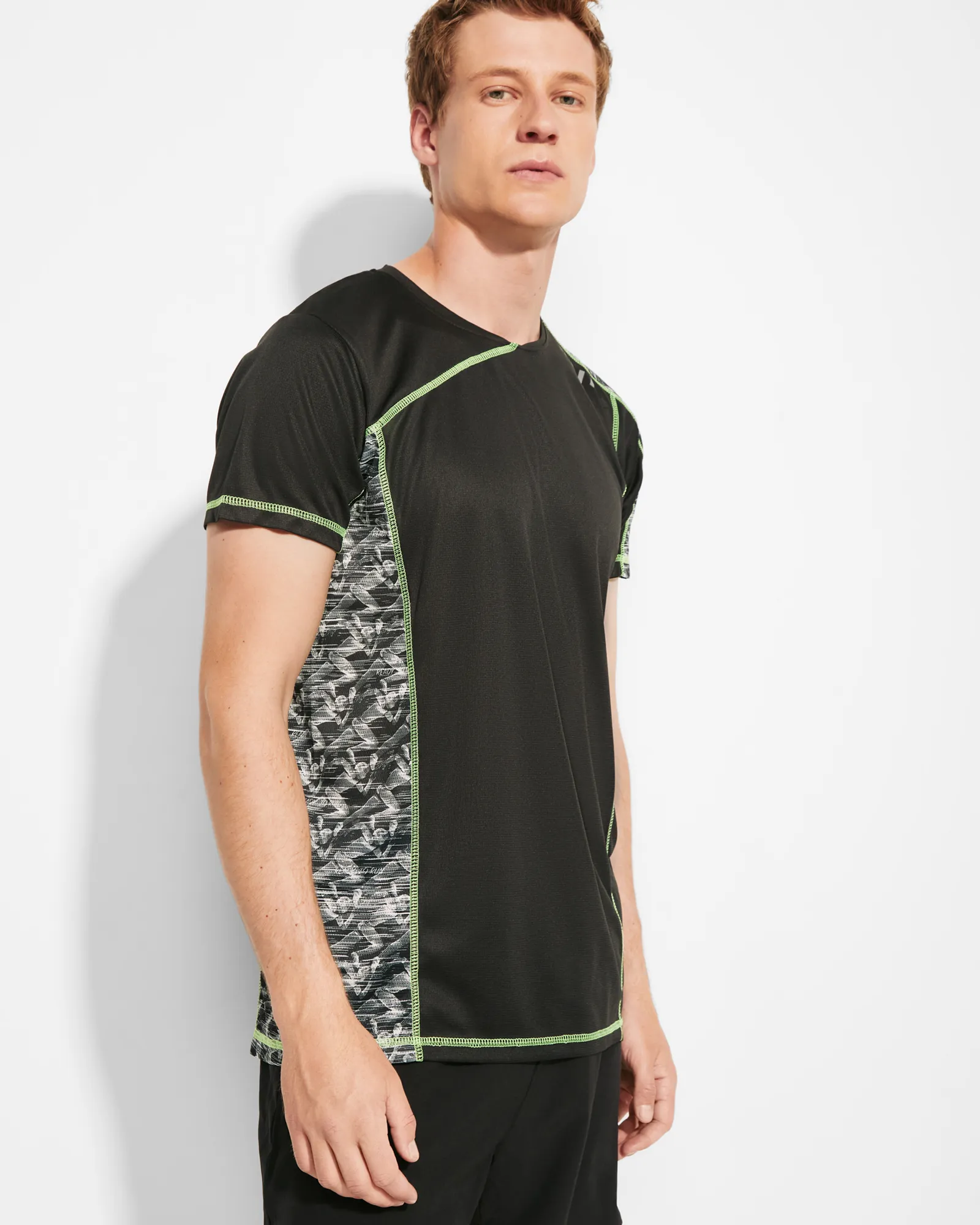 T-shirt tecnica Roly Sochi, Prin Run Nero