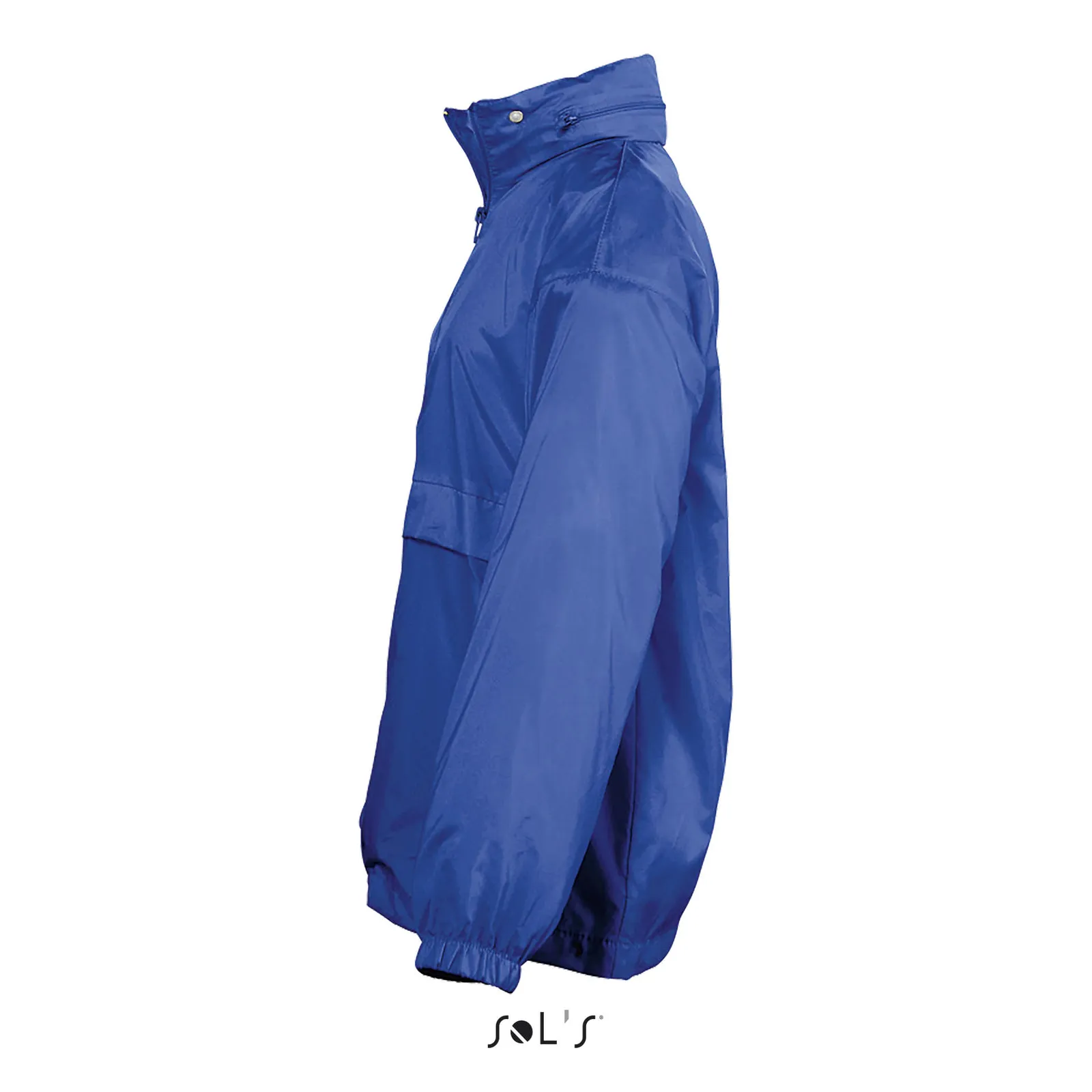 Giacca antivento SOL'S Surf Kids, Royal blue, su modello, lato