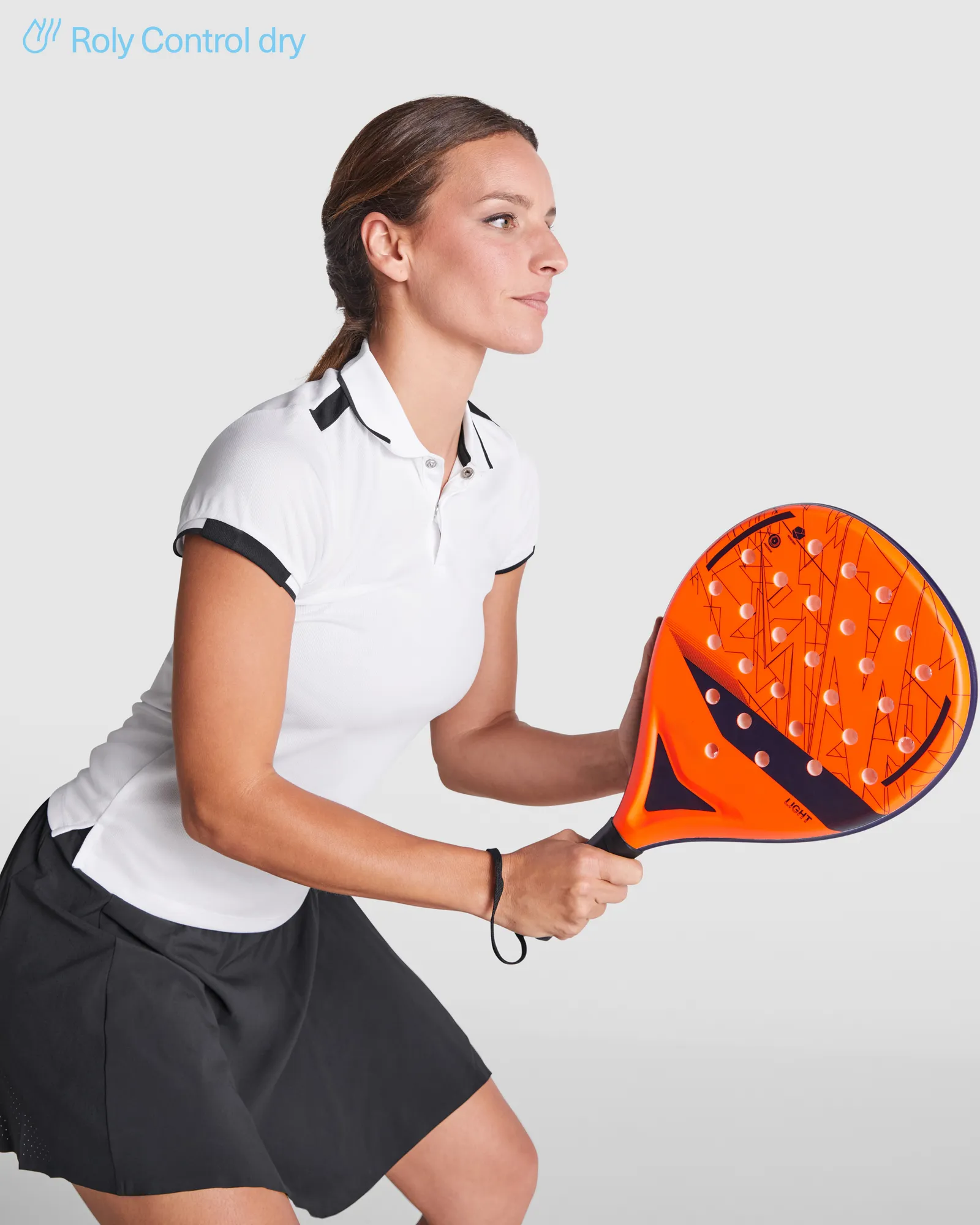 Polo tecnica Roly Tamil Woman, Bianco/Nero