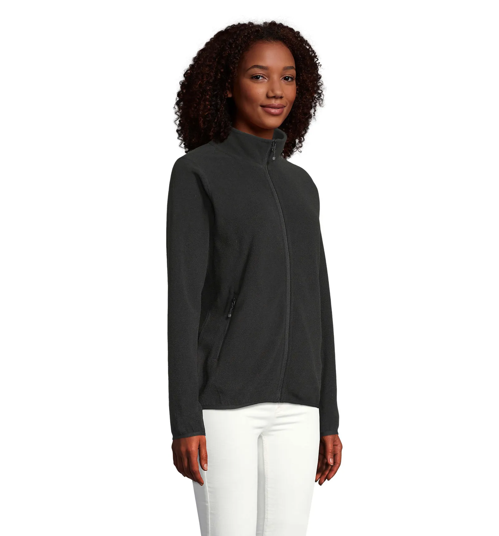 Pile SOL'S Factor Women, Black, su modello, lato