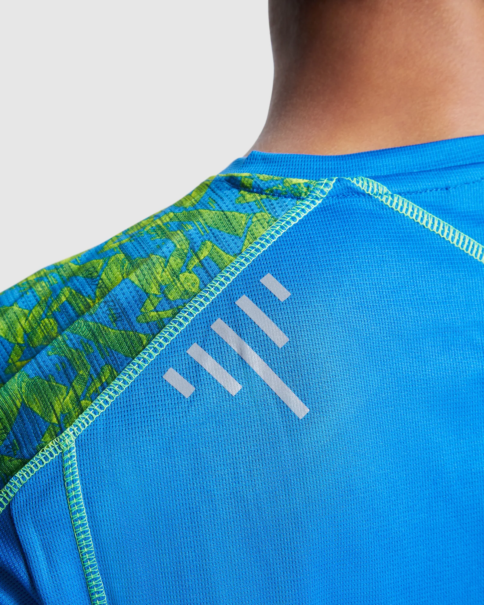 T-shirt tecnica Roly Sochi, Print Run Royal, dettaglio 2