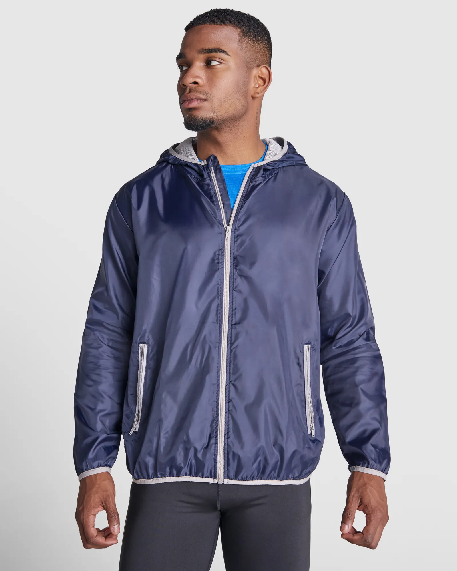 Giacca antivento Roly Angelo, Blu Navy, dettaglio 5