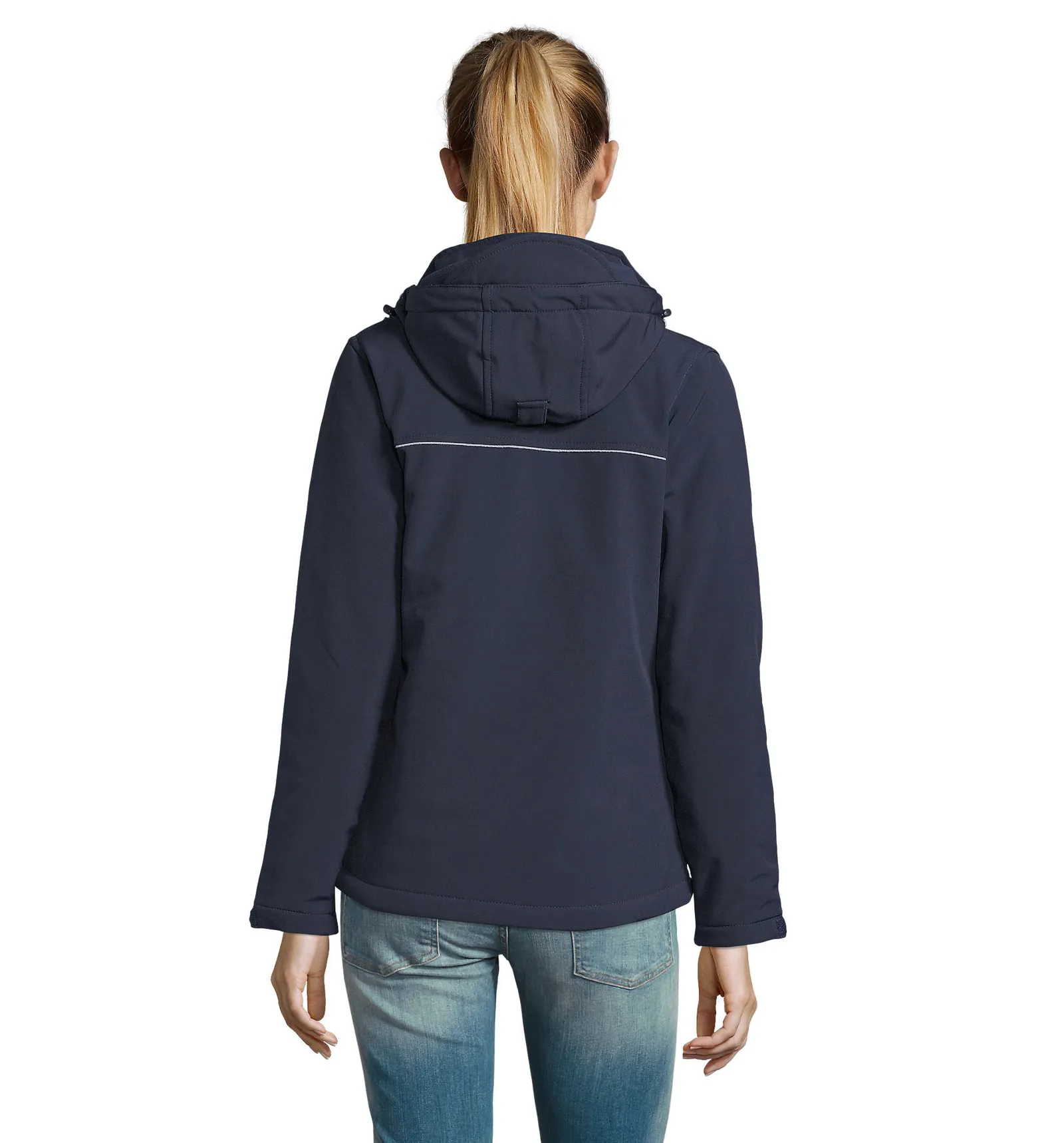 Softshell SOL'S Rock Women, French navy, su modello, retro