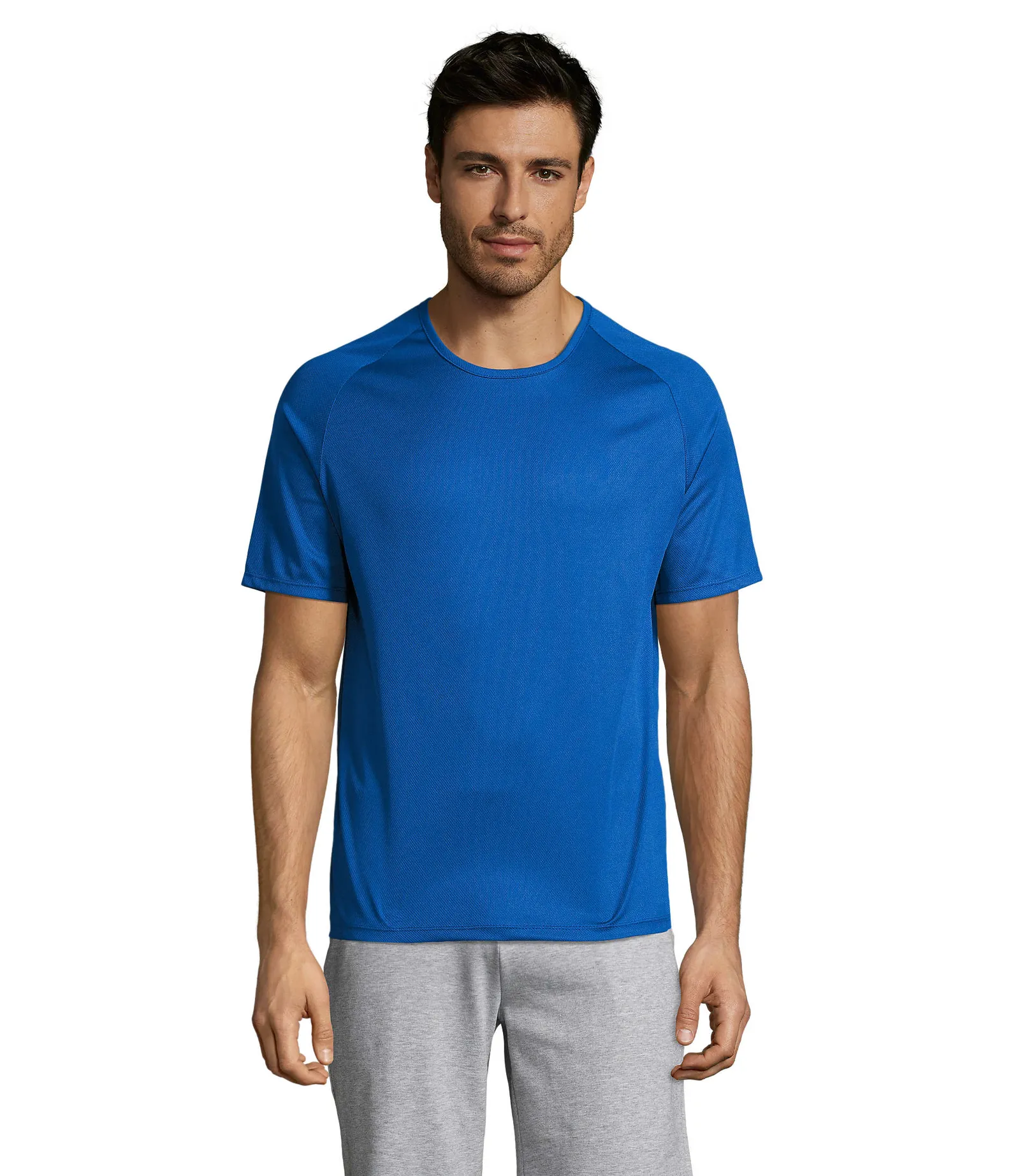 Sporty Blu royal indossata fronte