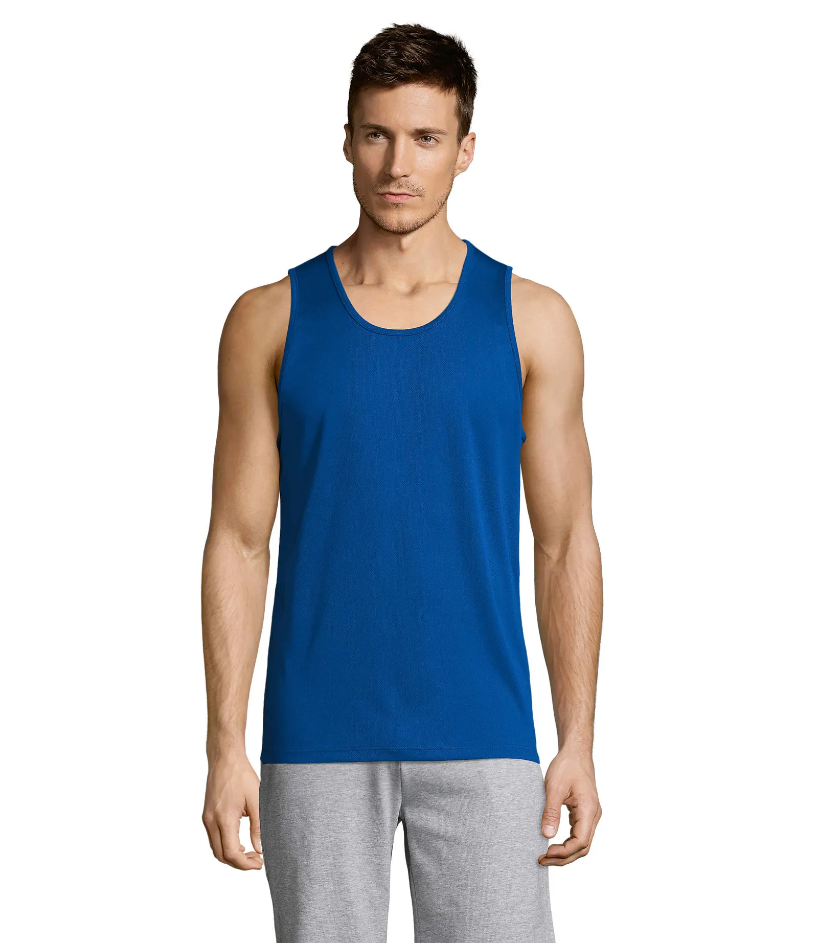 Sporty TT Men Blu royal indossata fronte