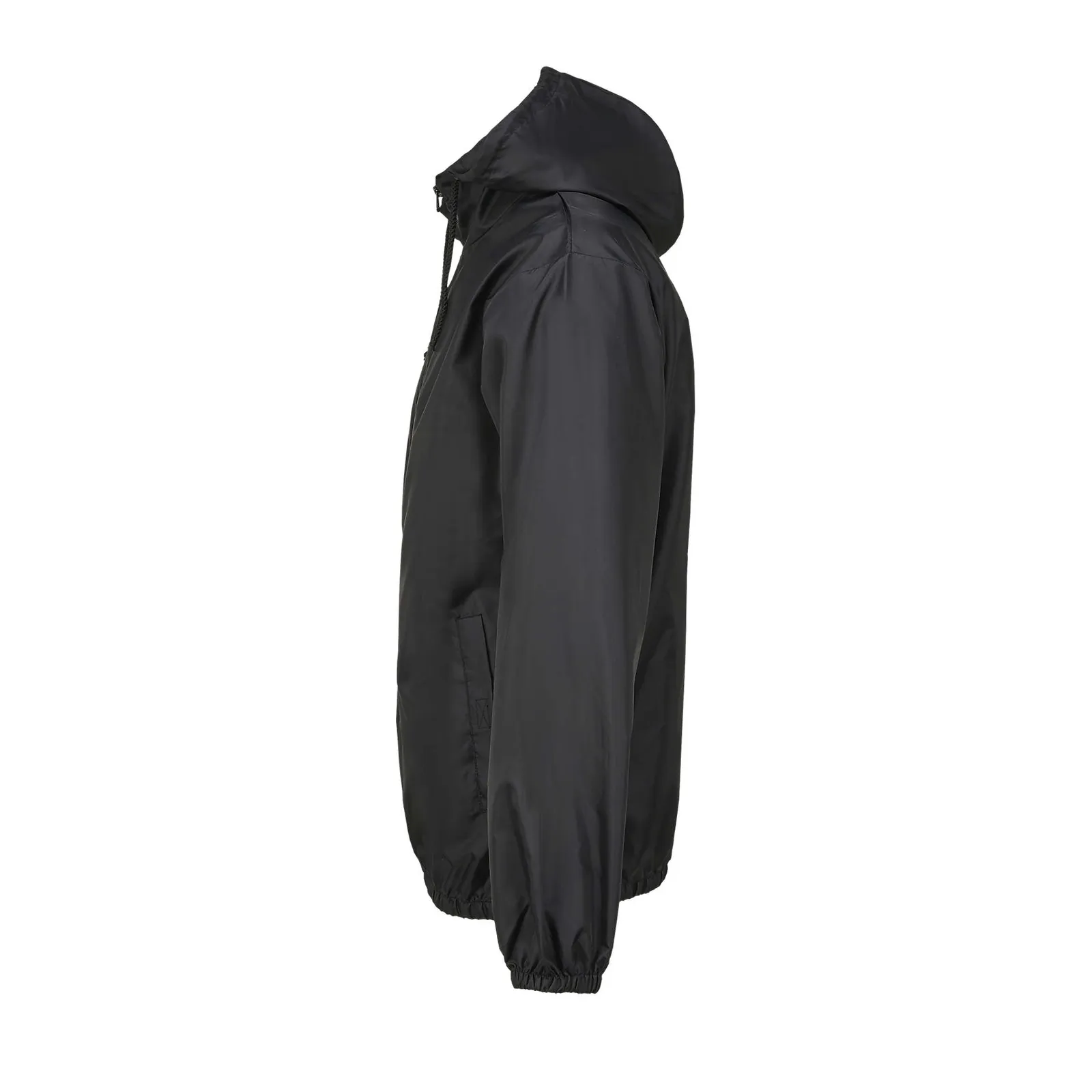 Giacca antivento SOL'S Shield, Black, su modello, lato