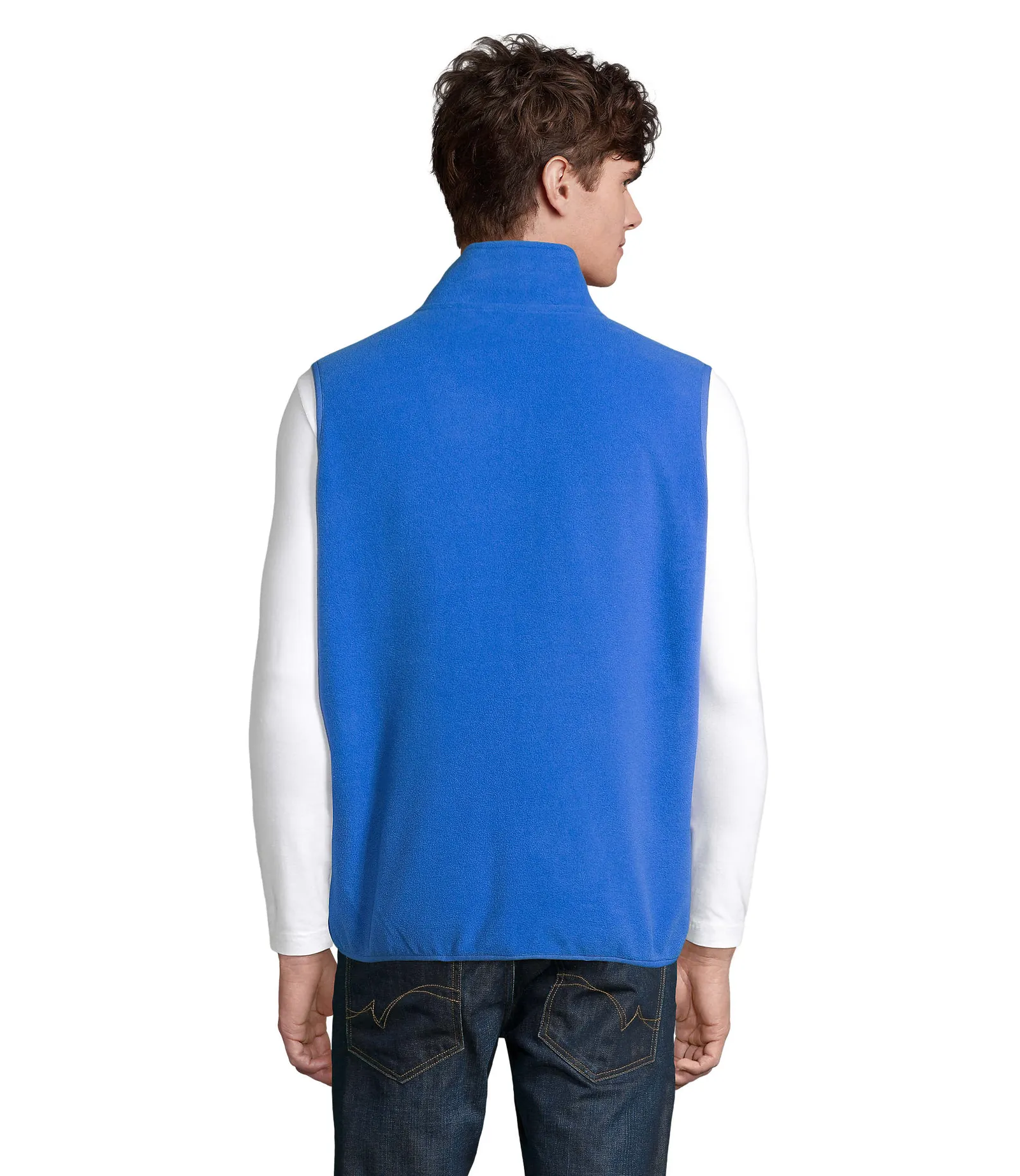 Gilet SOL'S Factor BW, Royal blue, su modello, retro