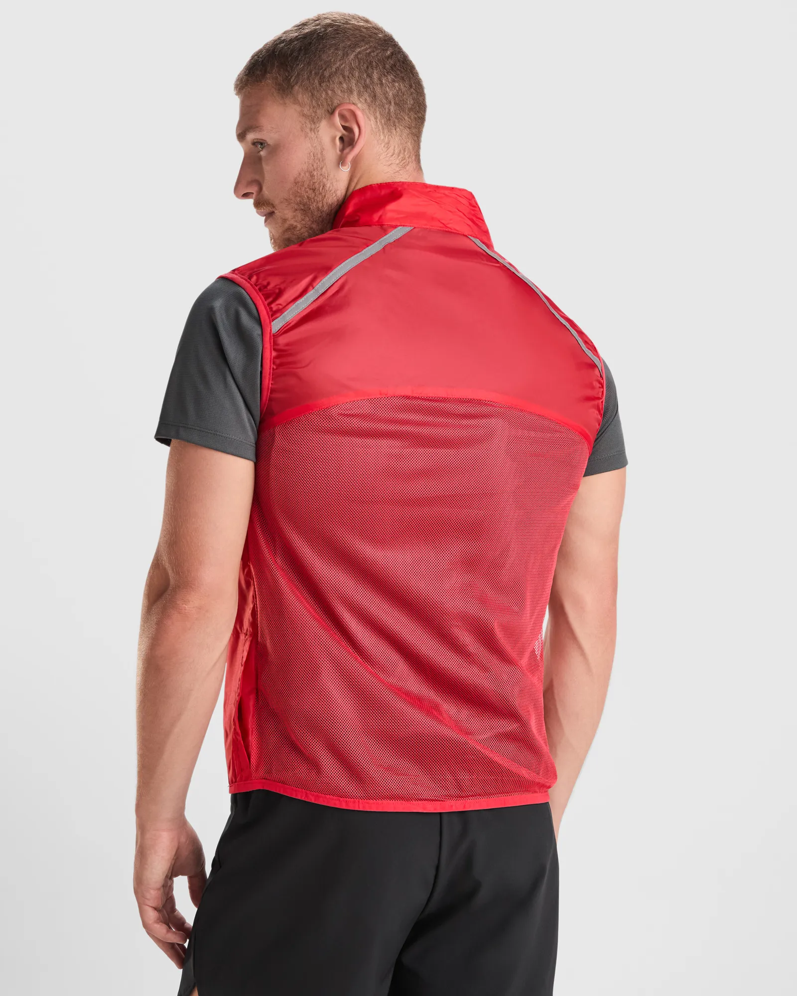 Gilet Roly Jannu, Rosso, dettaglio