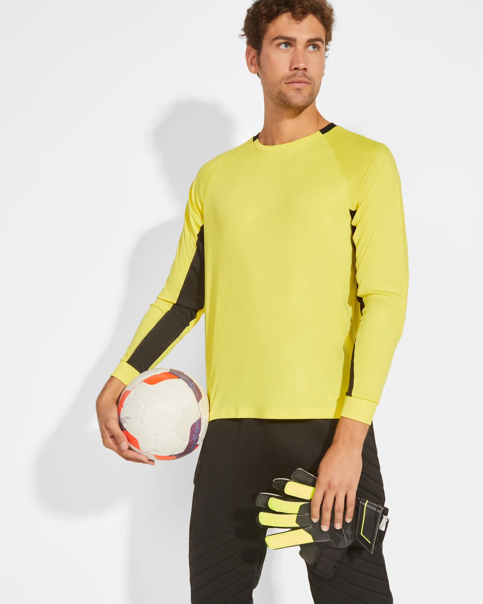 T-shirt tecnica Roly Porto, Giallo/Nero