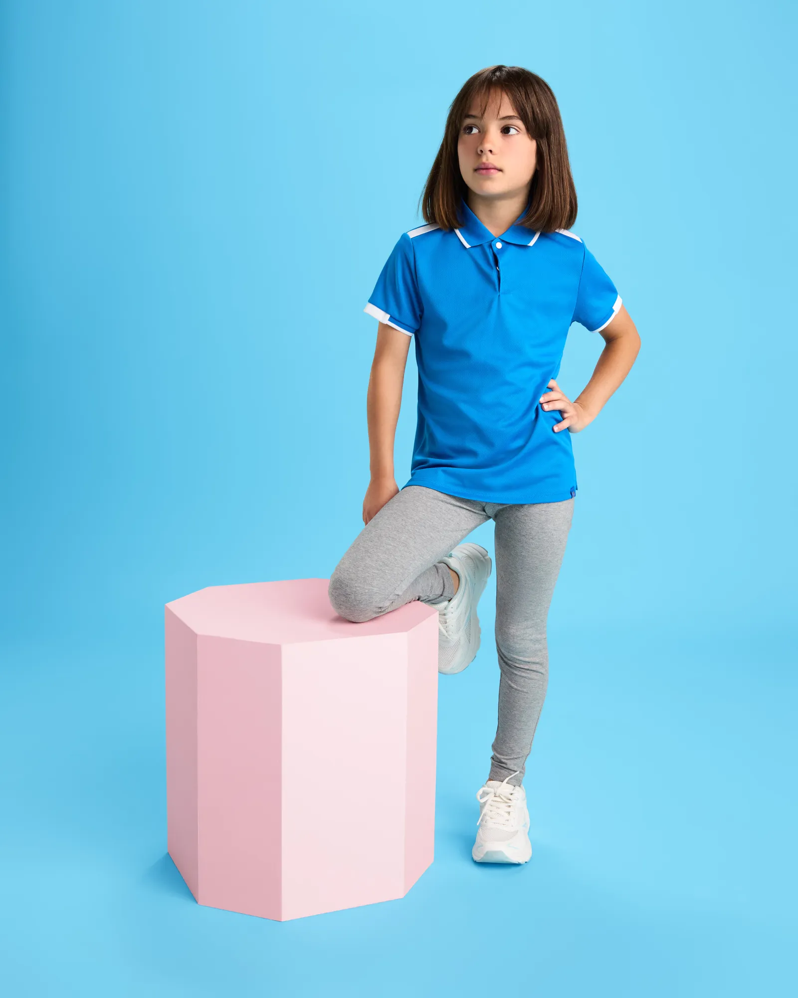 Polo tecnica Roly Tamil, Reale/Bianco