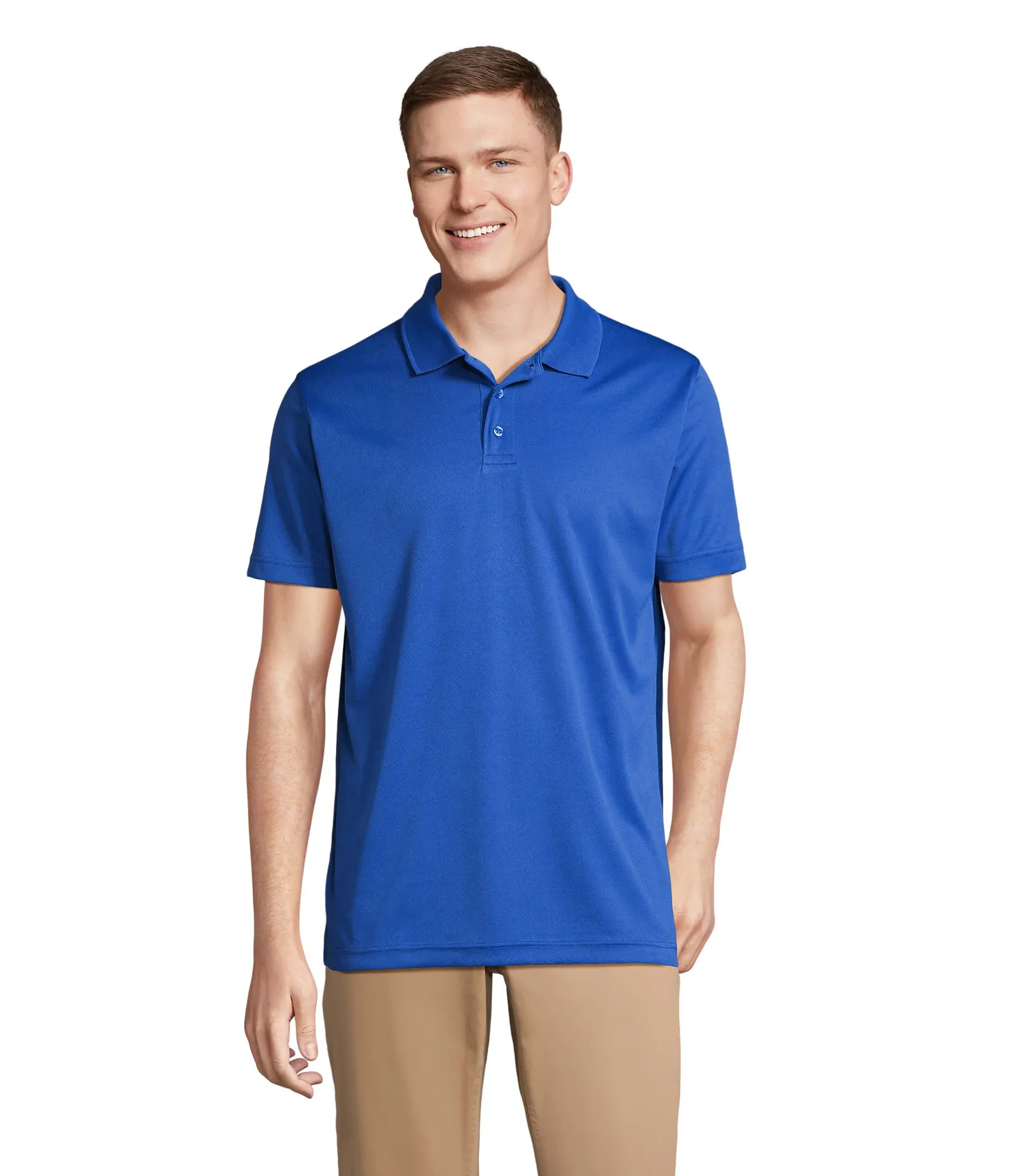 Polo tecnica SOL'S Pitcher, Royal blue, su modello, fronte