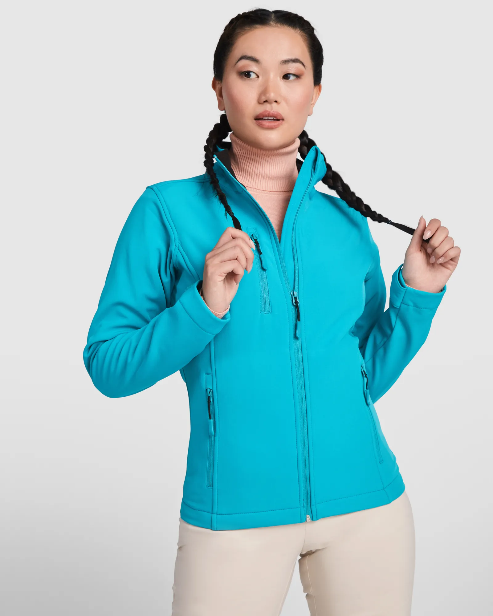 Softshell Roly Nebraska Woman, Acquamarina, dettaglio 6