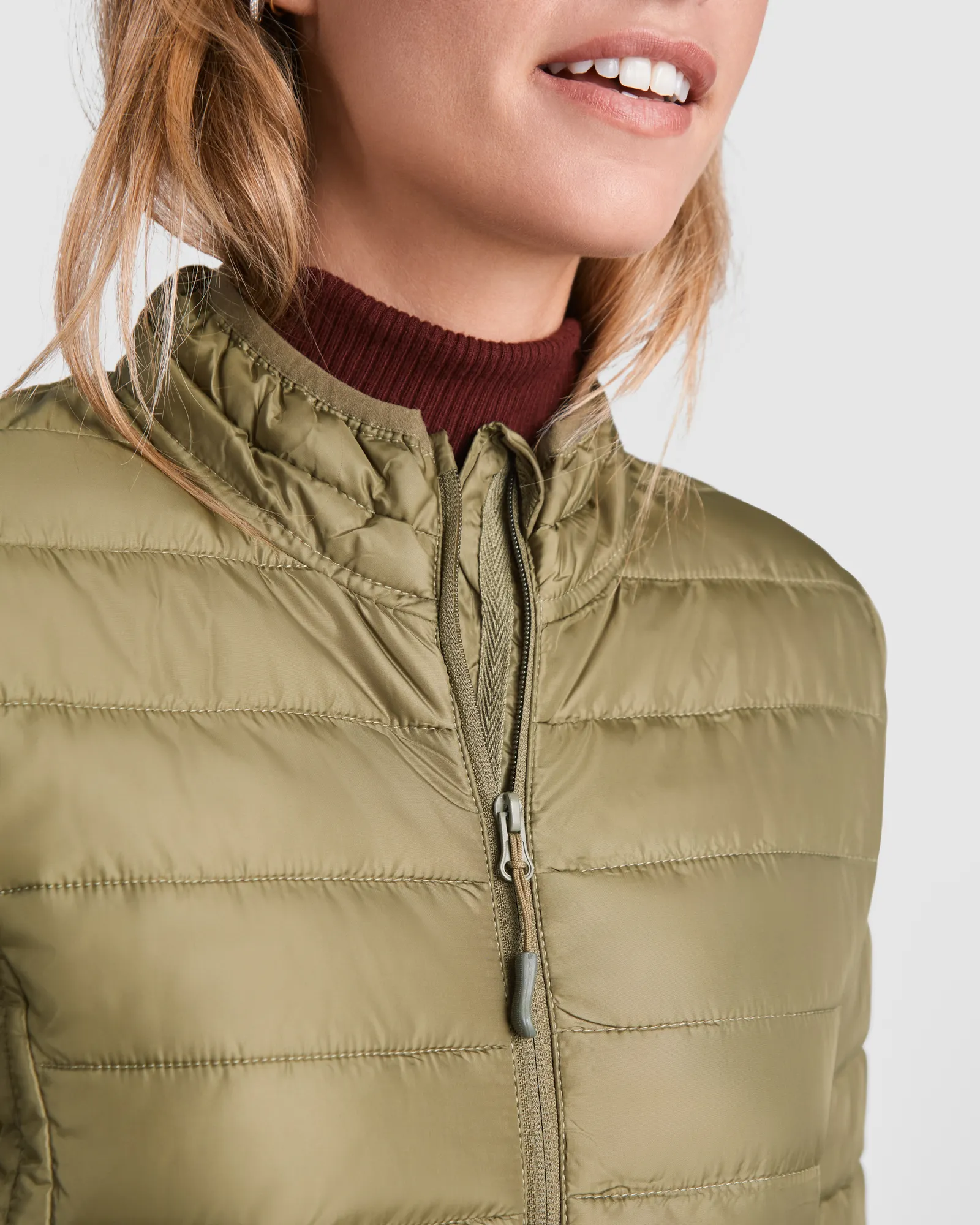 Giubbotto Roly Finland Woman, Verde Militare, dettaglio 3