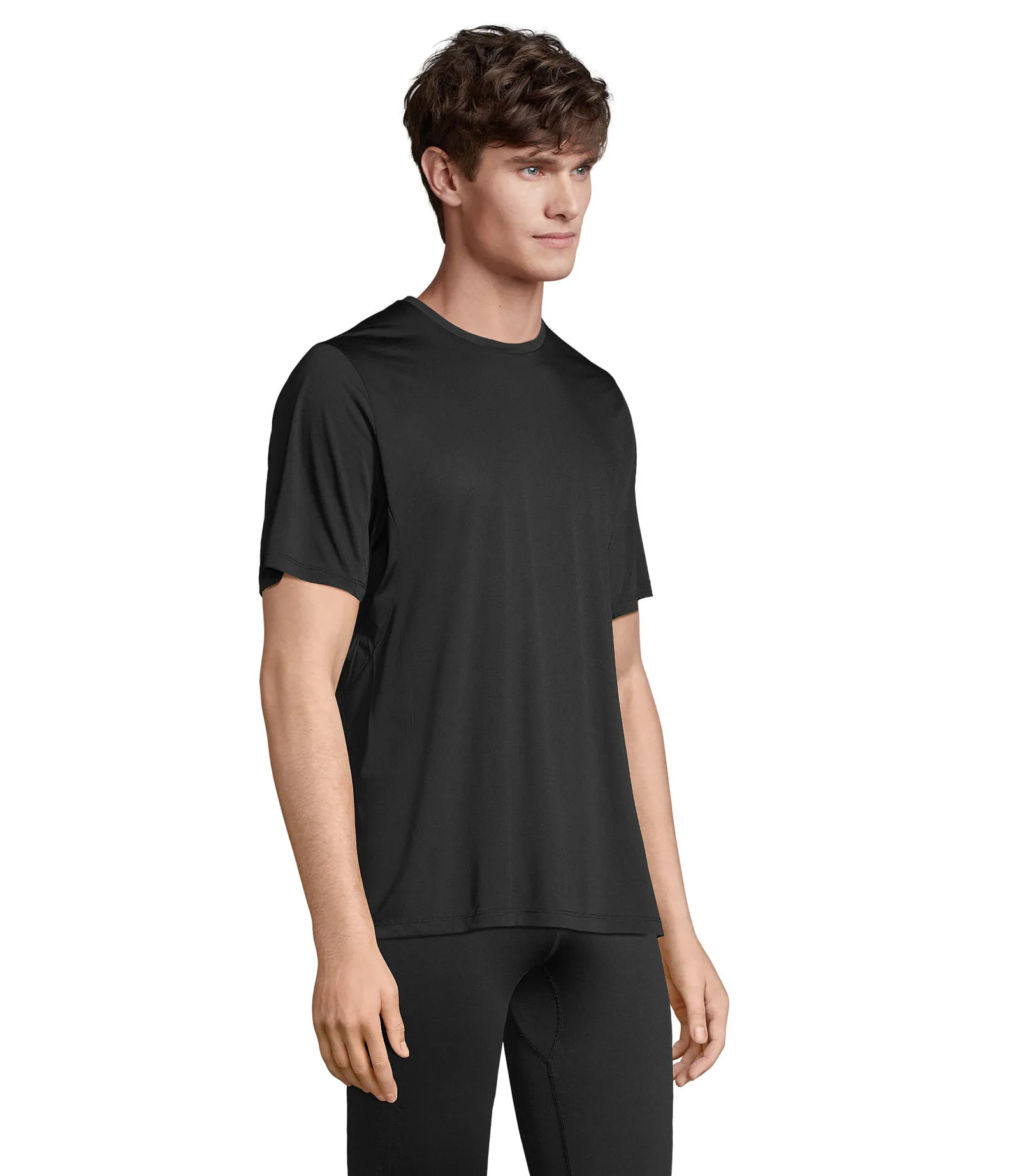 T-shirt tecnica SOL'S Storm, Black, su modello, lato