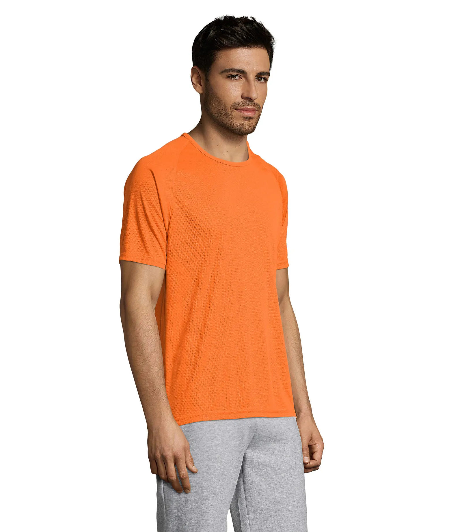 Sporty Arancio indossata lato