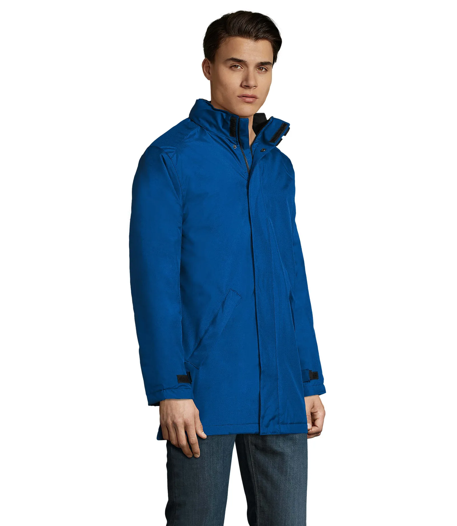 Parka SOL'S Robyn, Royal blue, su modello, lato