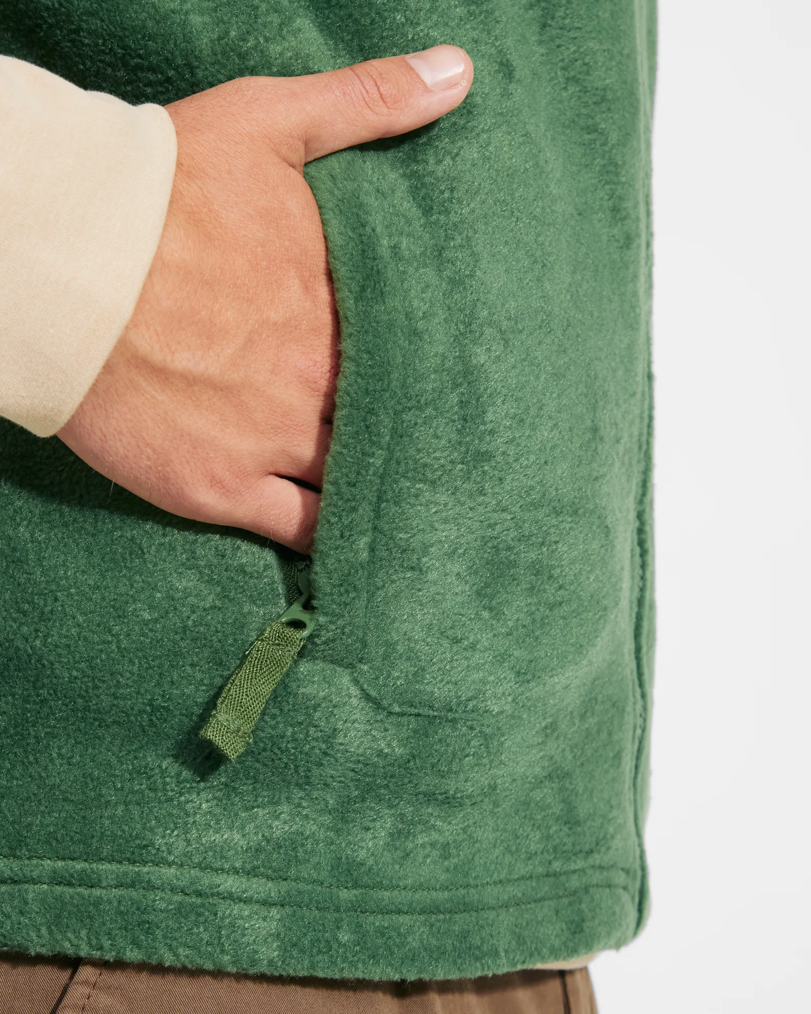 Gilet Roly Bellagio, Verde Salvia, dettaglio 2