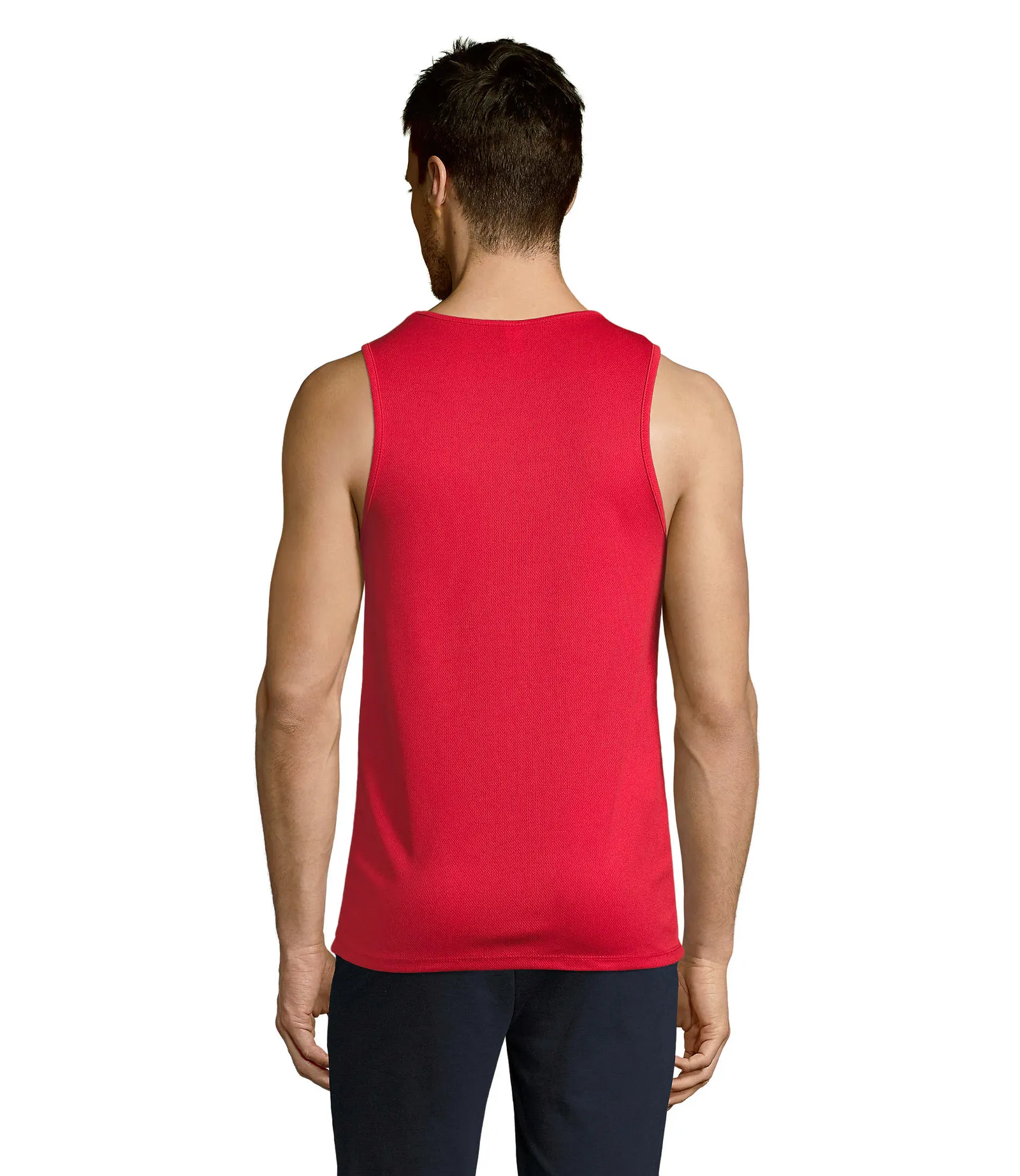 Sporty TT Men Rosso indossata retro