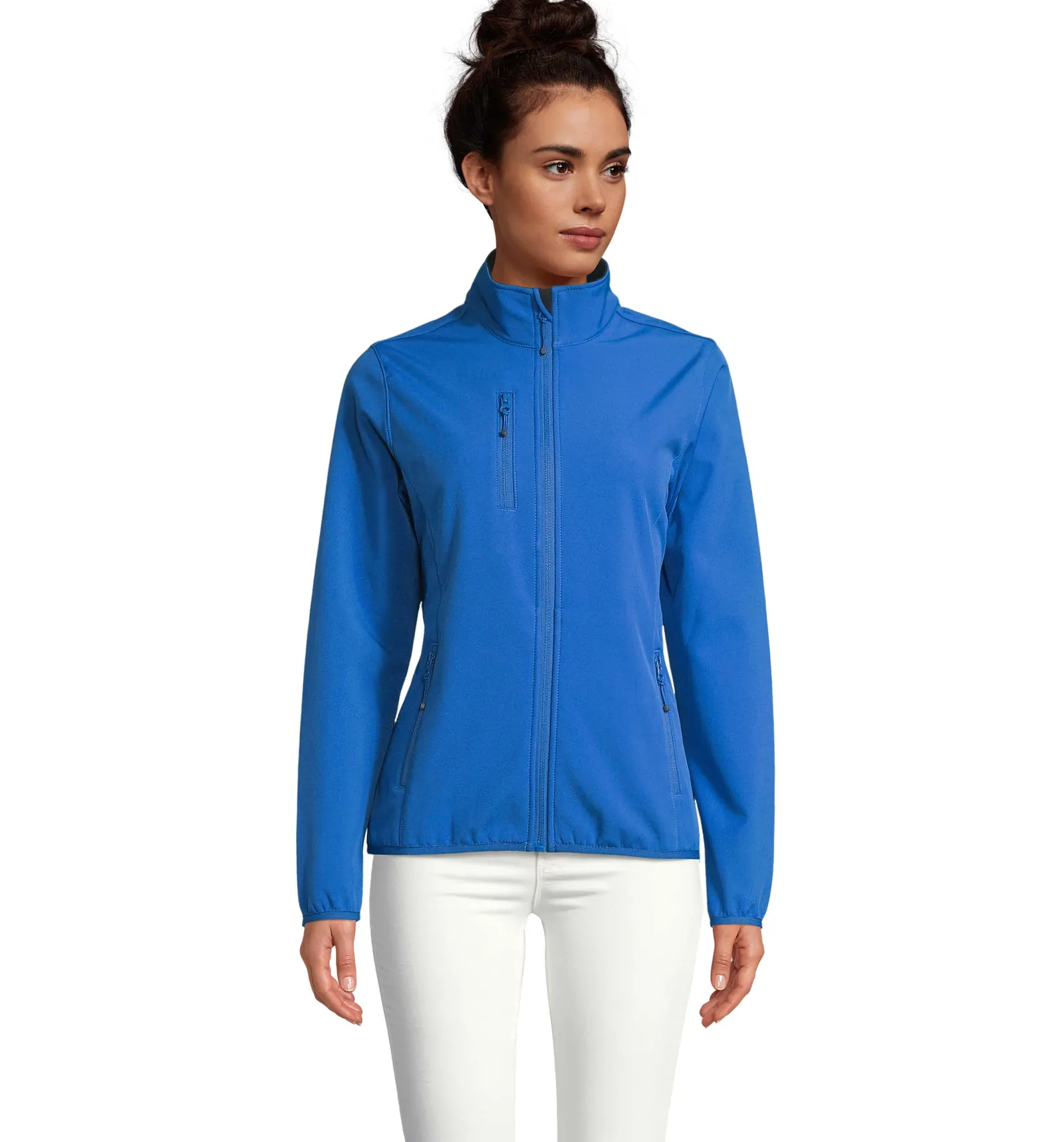 Softshell SOL'S Falcon Women, Royal blue, su modello, fronte