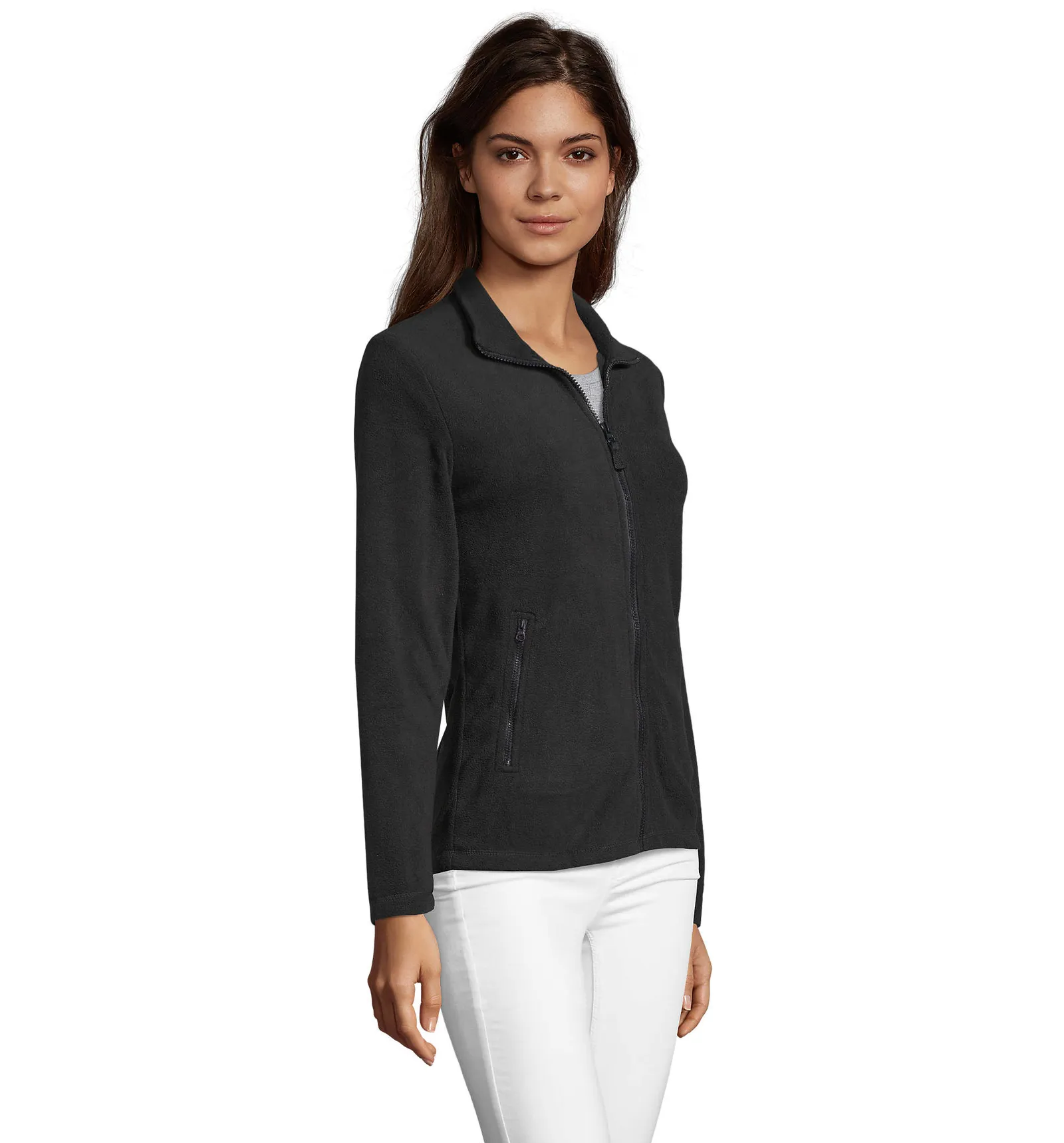 Pile SOL'S Norman Women, Black, su modello, lato