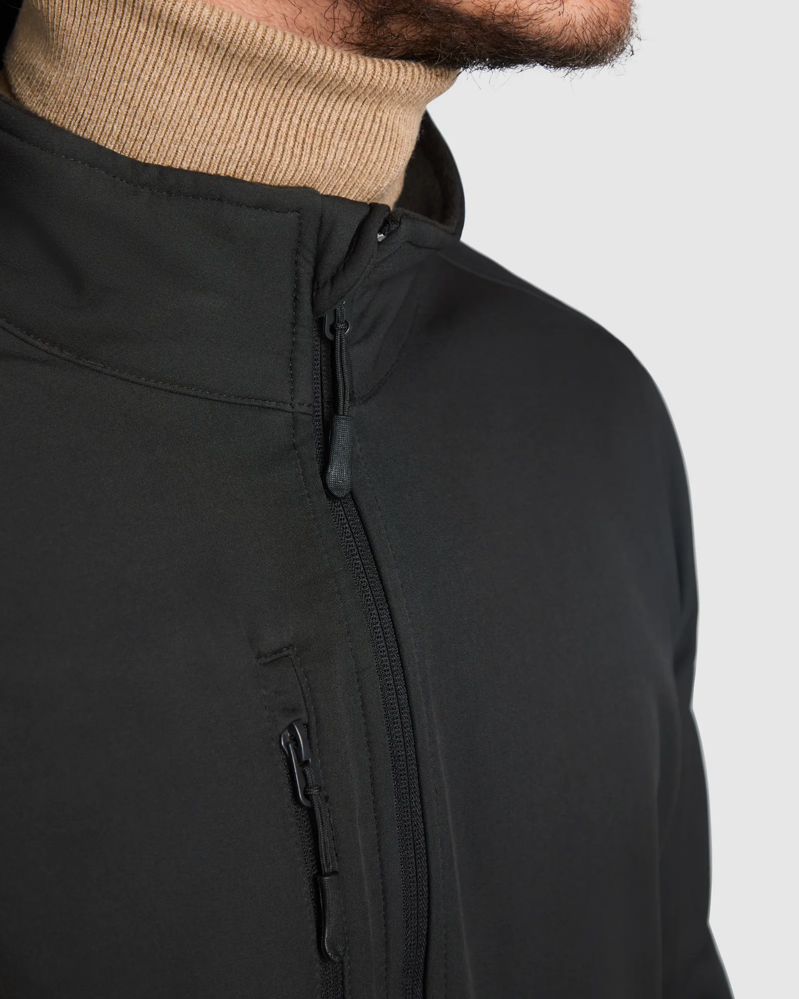 Softshell Roly Nebraska, Nero, dettaglio 4