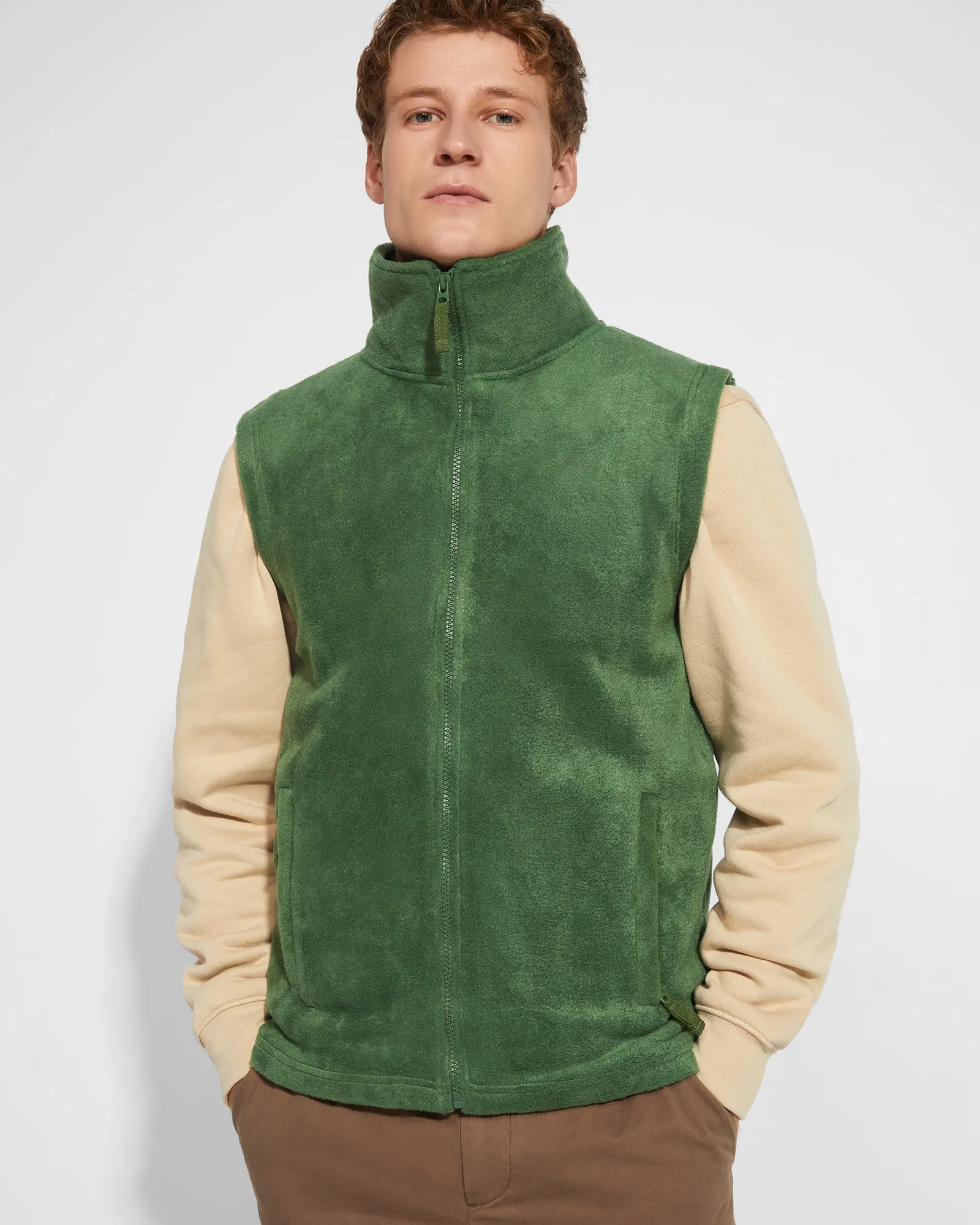Gilet Roly Bellagio, Verde Salvia, dettaglio