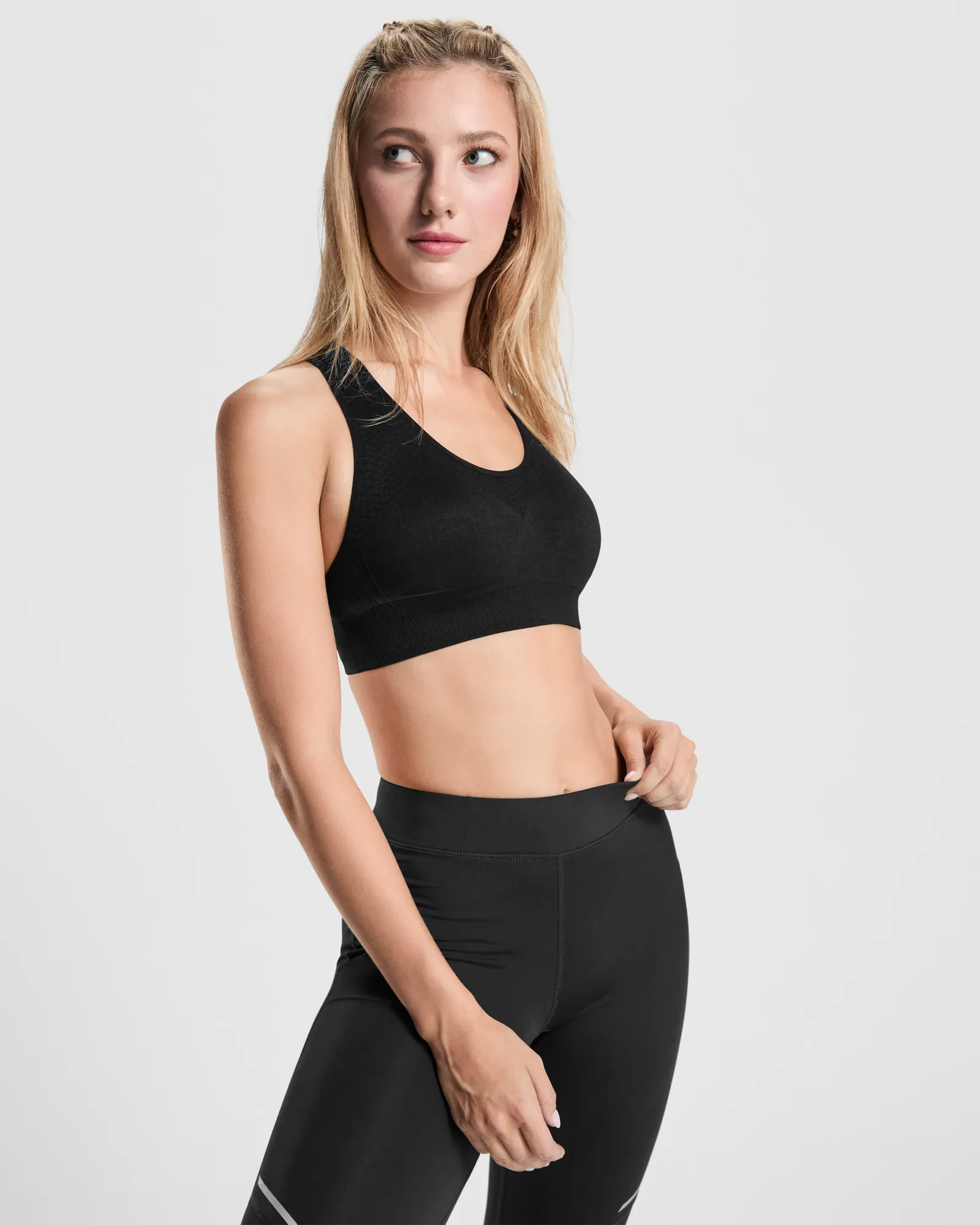T-shirt tecnica Roly Sakhir, Nero