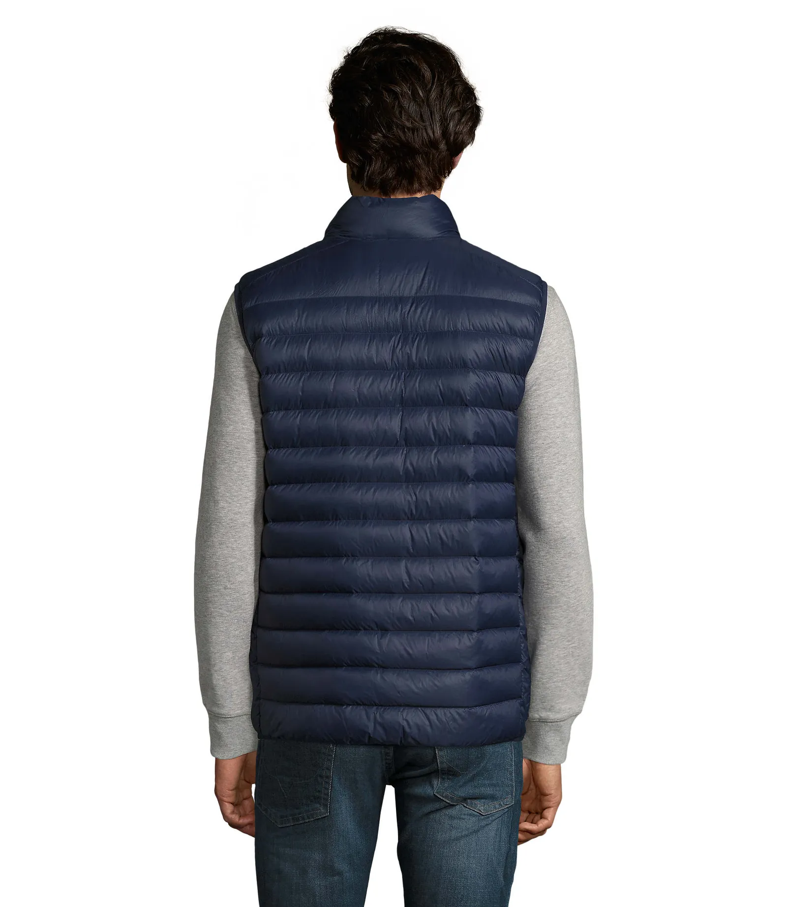 Gilet SOL'S Victoire BW Men, French navy, su modello, retro