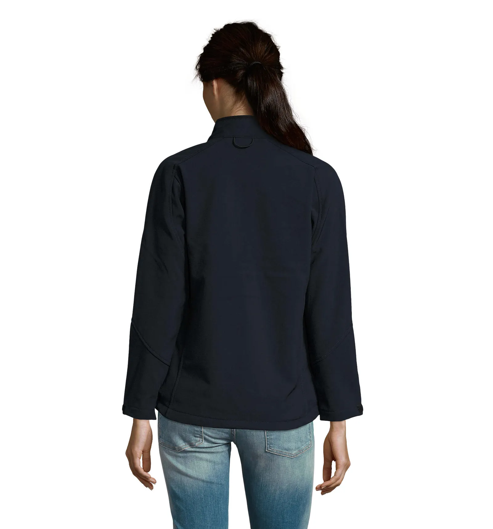 Softshell SOL'S Roxy, Abyss blue, su modello, retro
