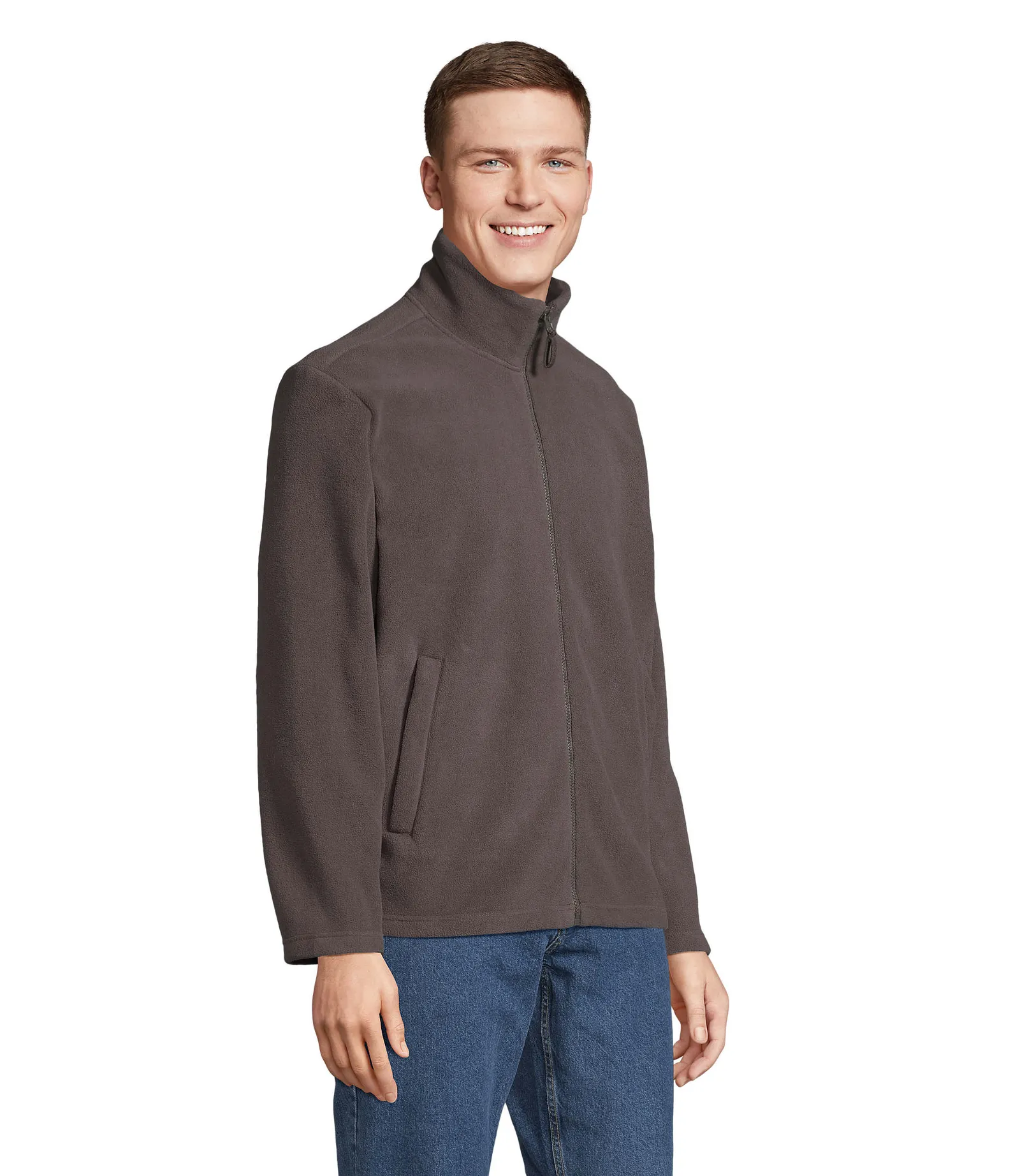 Pile SOL'S Nitro, Charcoal grey, su modello, lato