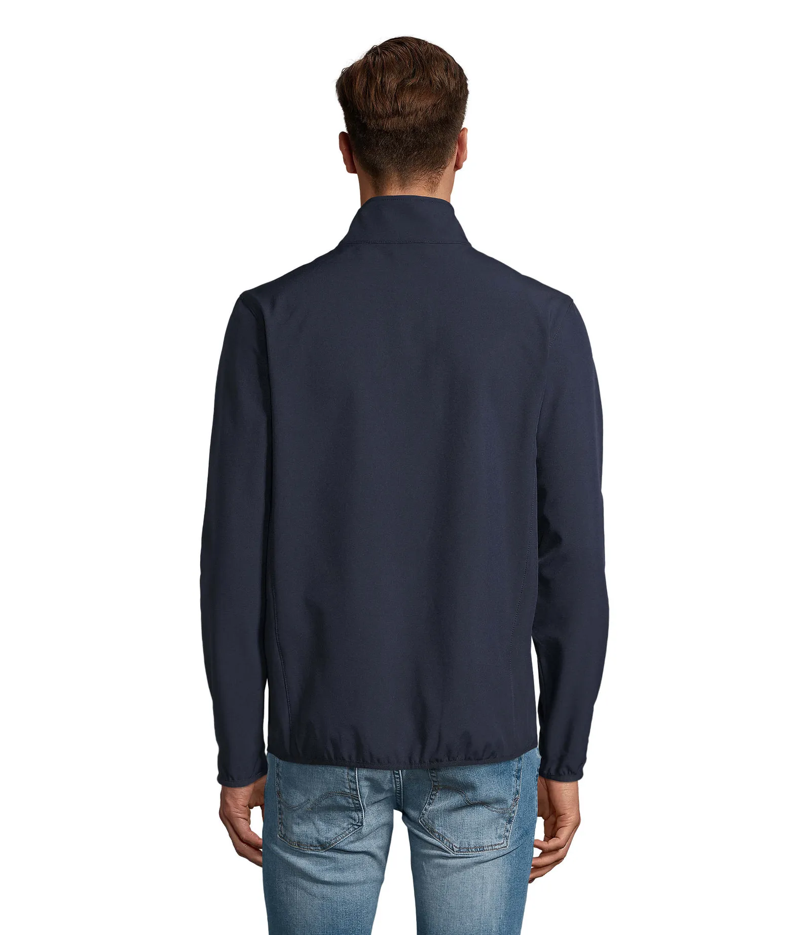 Softshell SOL'S Radian Men, Abyss blue, su modello, retro