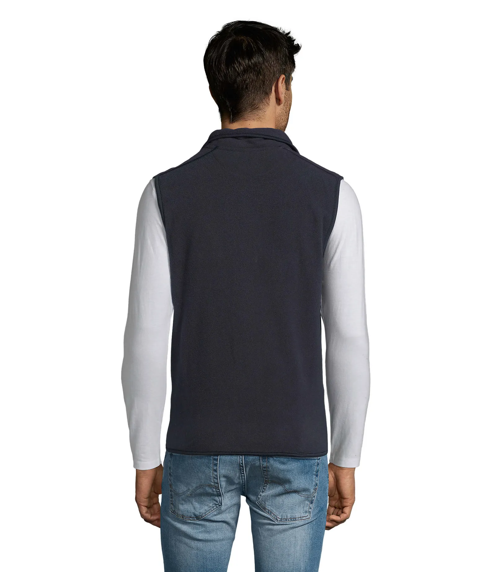 Gilet SOL'S Norway, Navy, su modello, retro